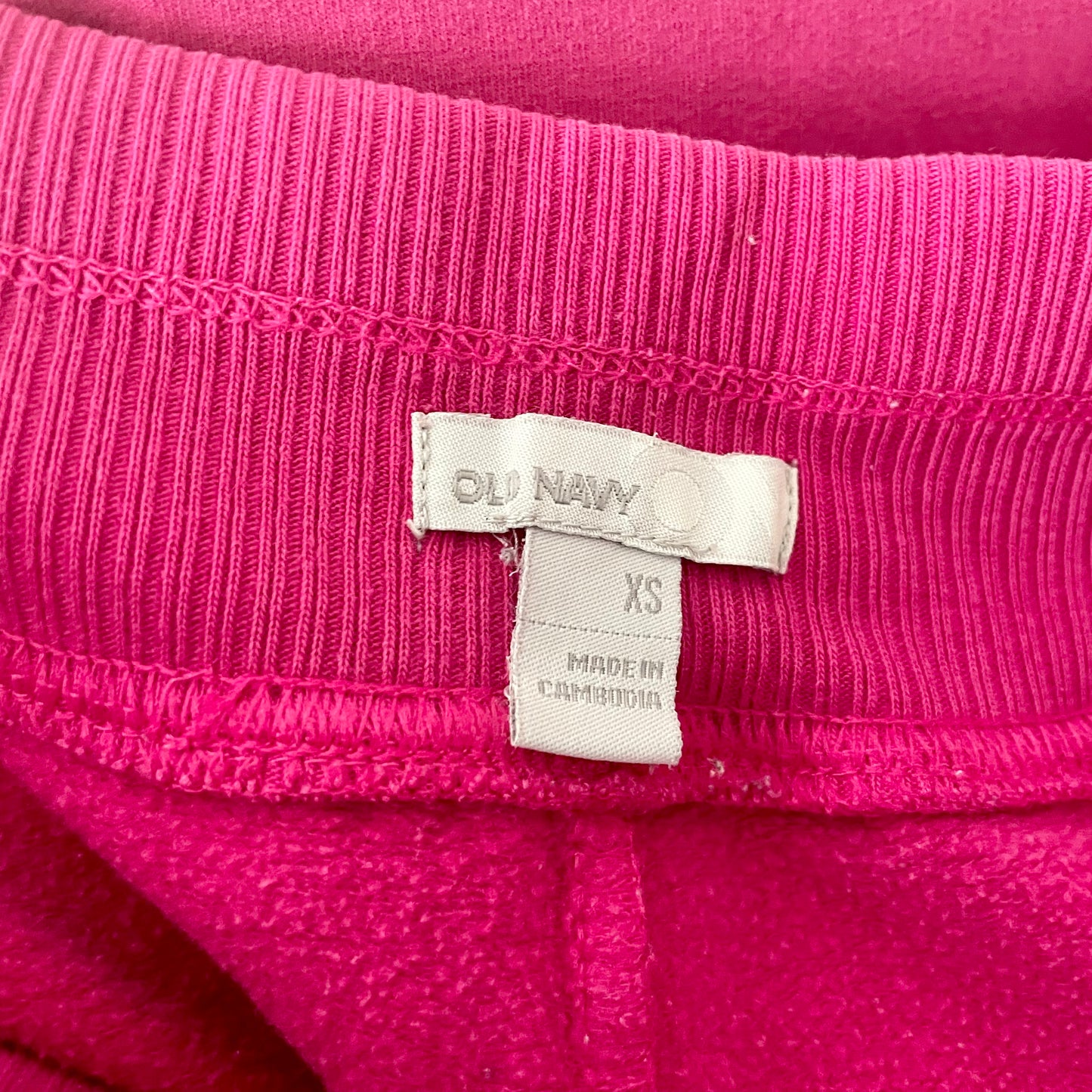 old navy hot pink flare sweatpants XS