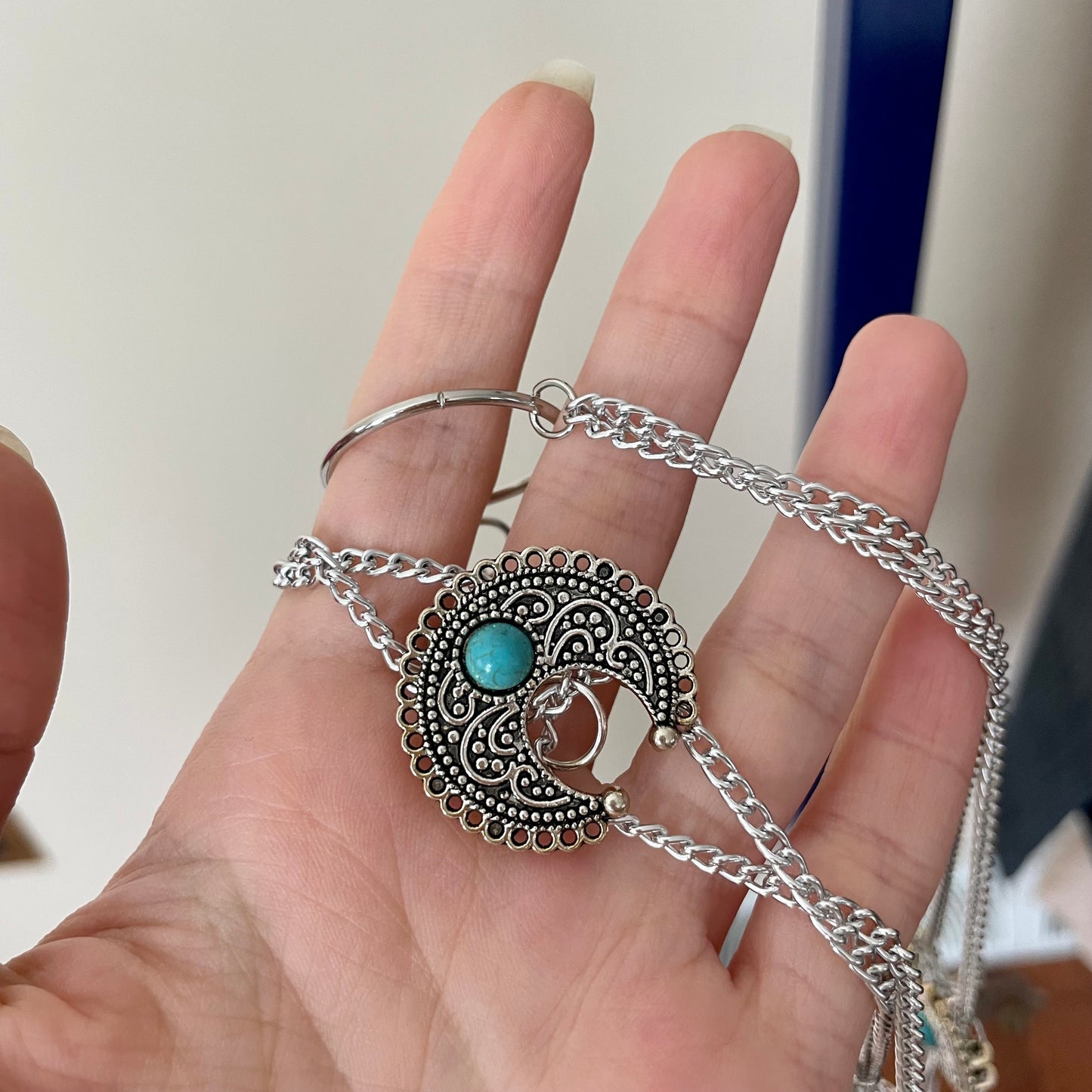 handmade boho beaded chain belt