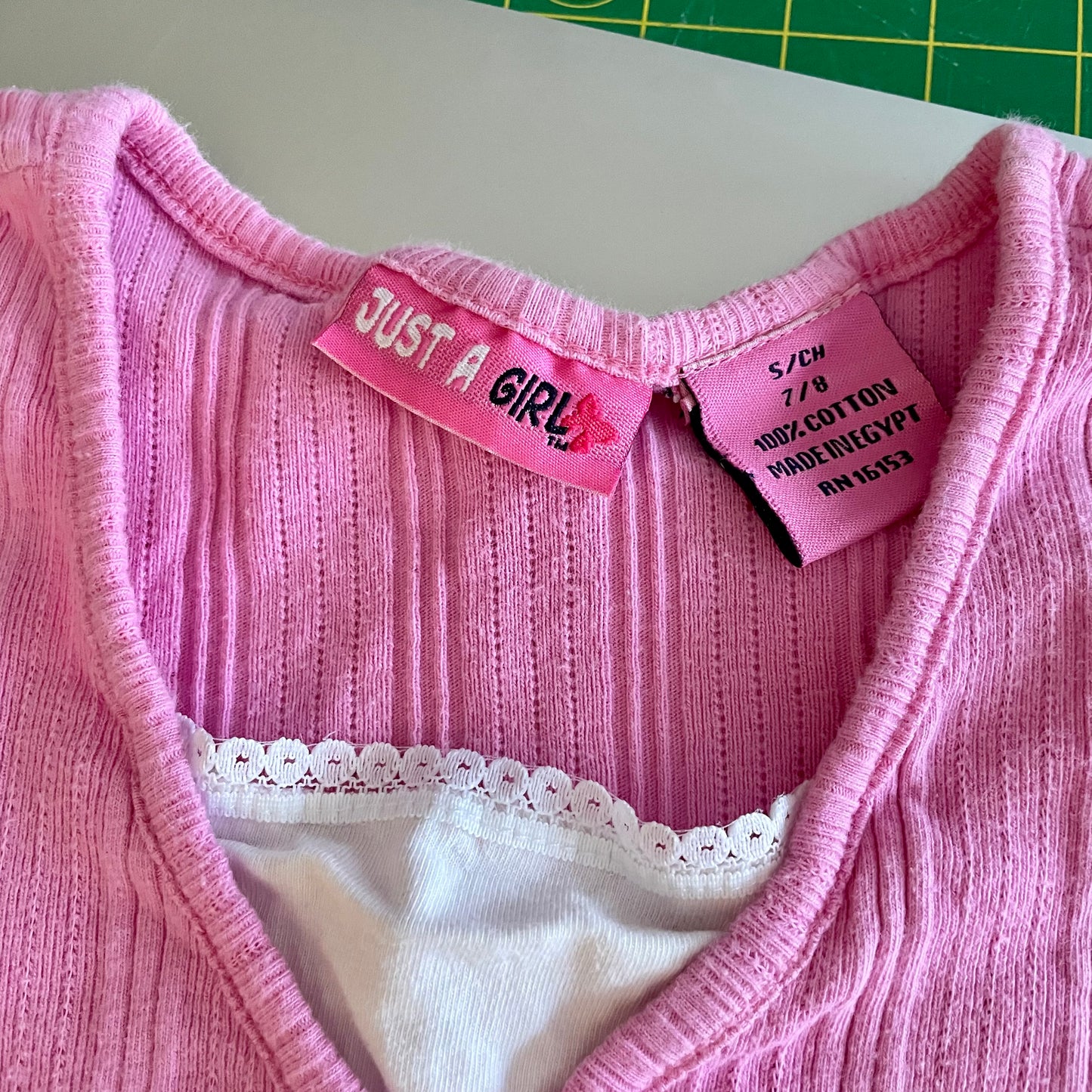 just a girl pink babydoll top XXS