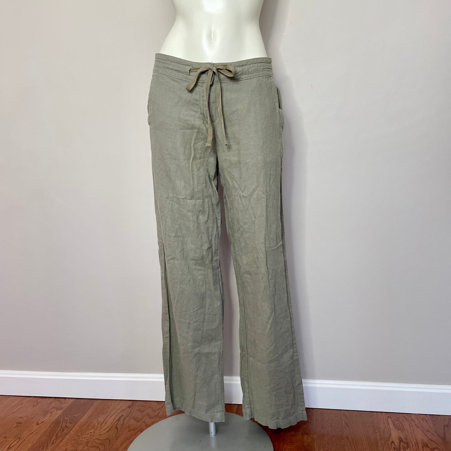 #newitem forever 21 green linen pants XS