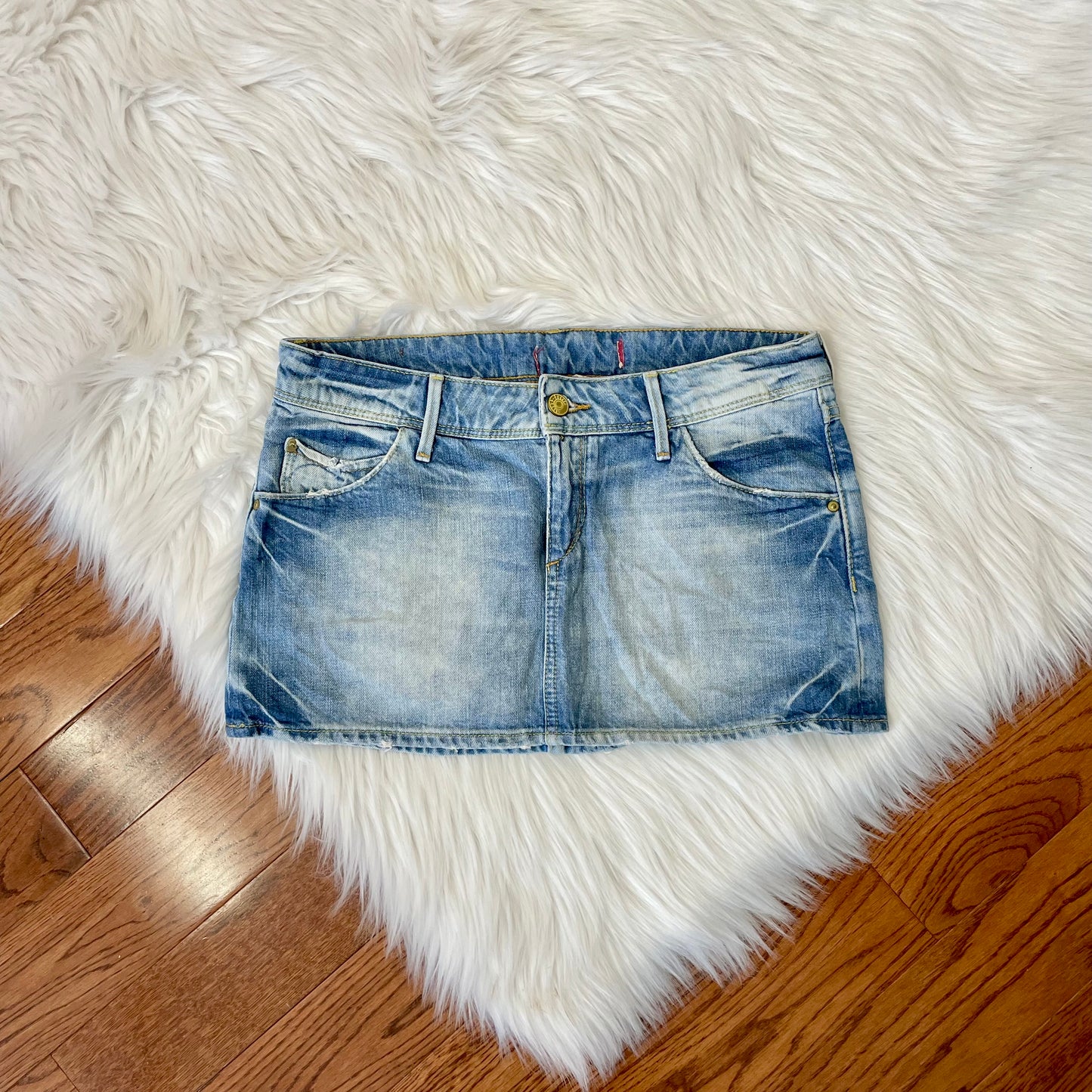 y2k vintage micro mini skirt S