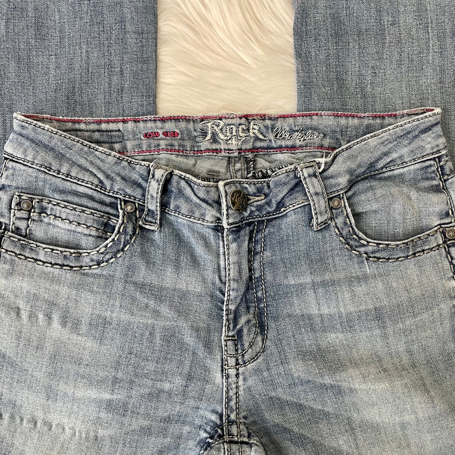 #newitem wrangler studded boot cut jeans 5
