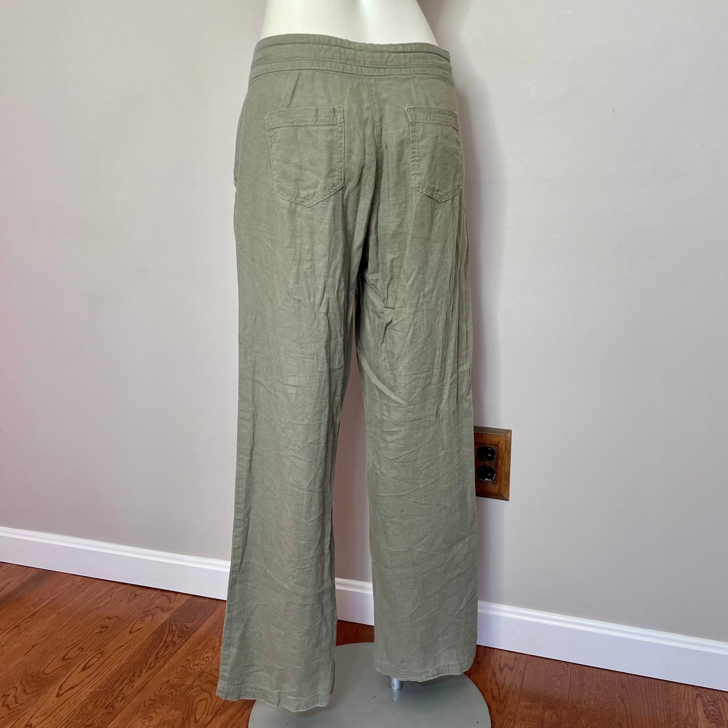 #newitem forever 21 green linen pants XS