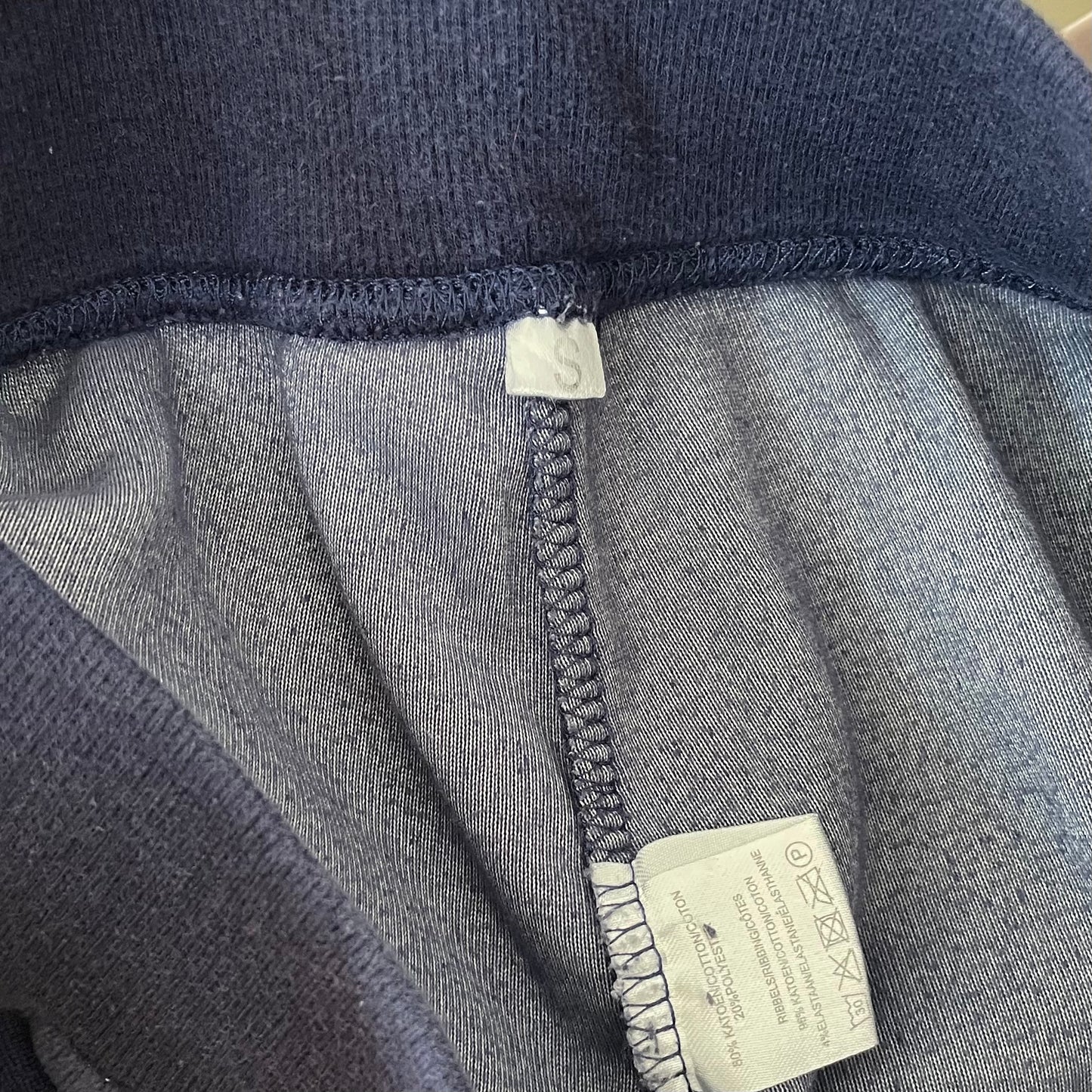 y2k navy blue velour flare sweatpants S