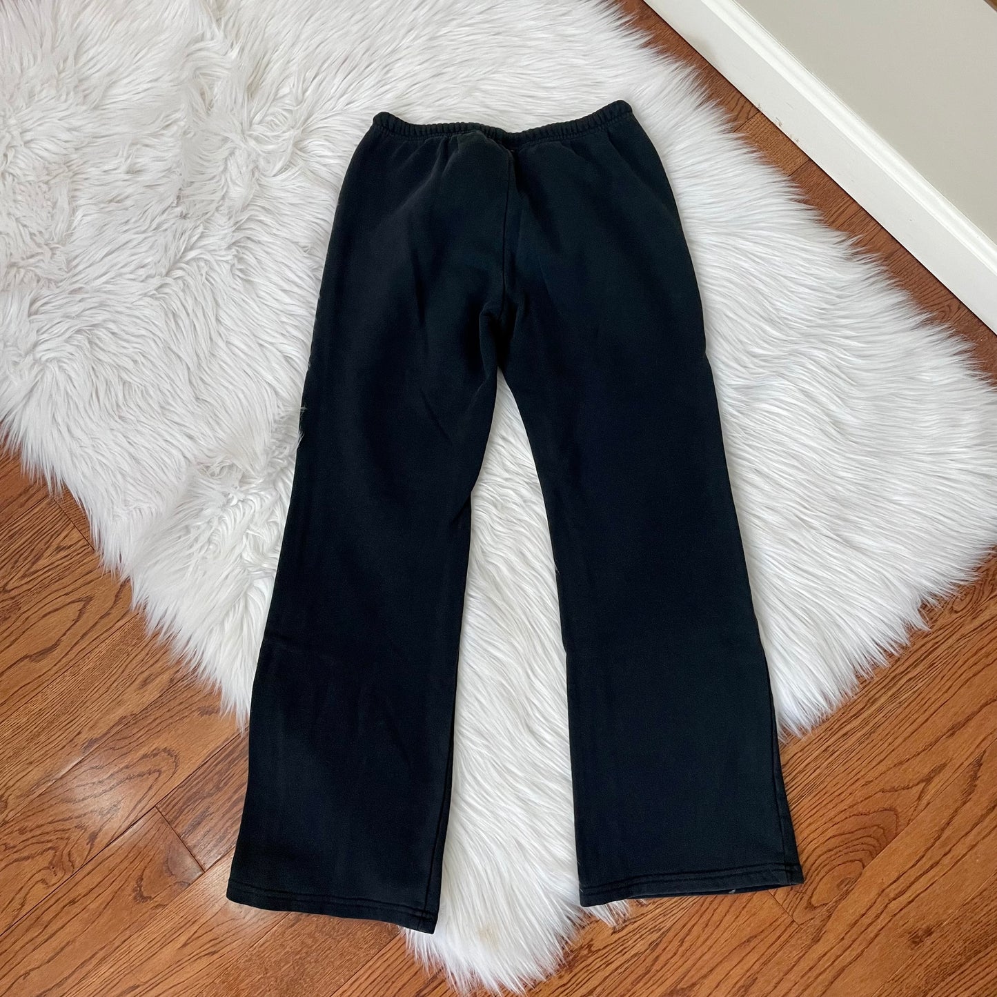 puma flare sweatpants with pink logo XS