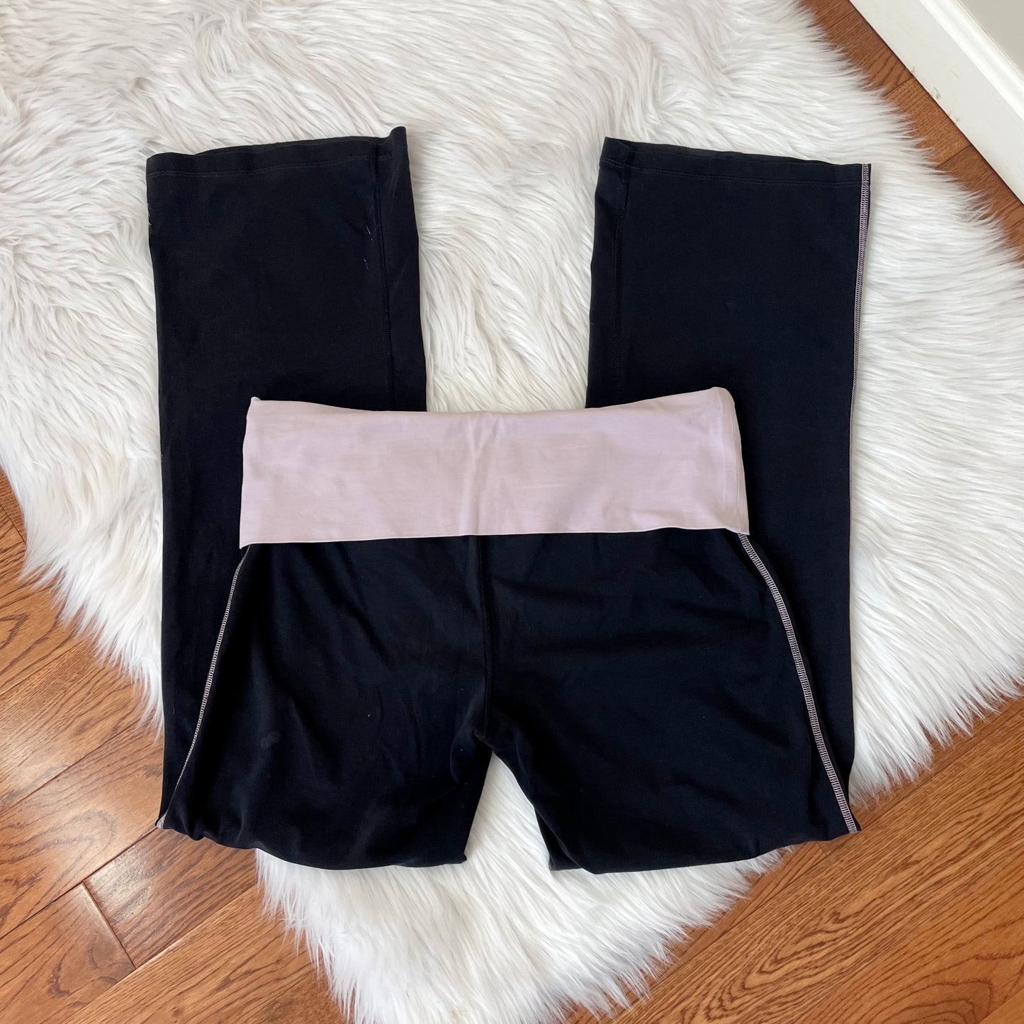 xersion pink waist yoga flare pants M