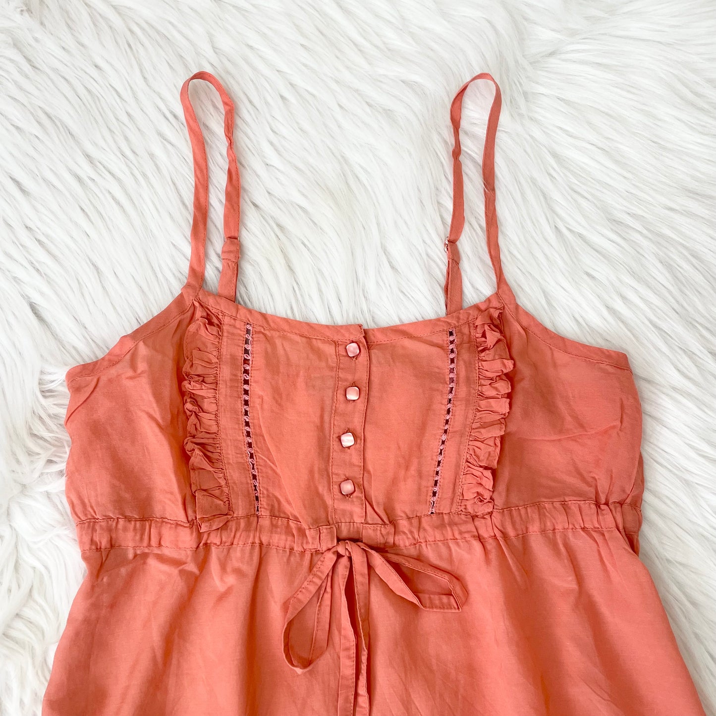 twist orange babydoll summer tank top 6