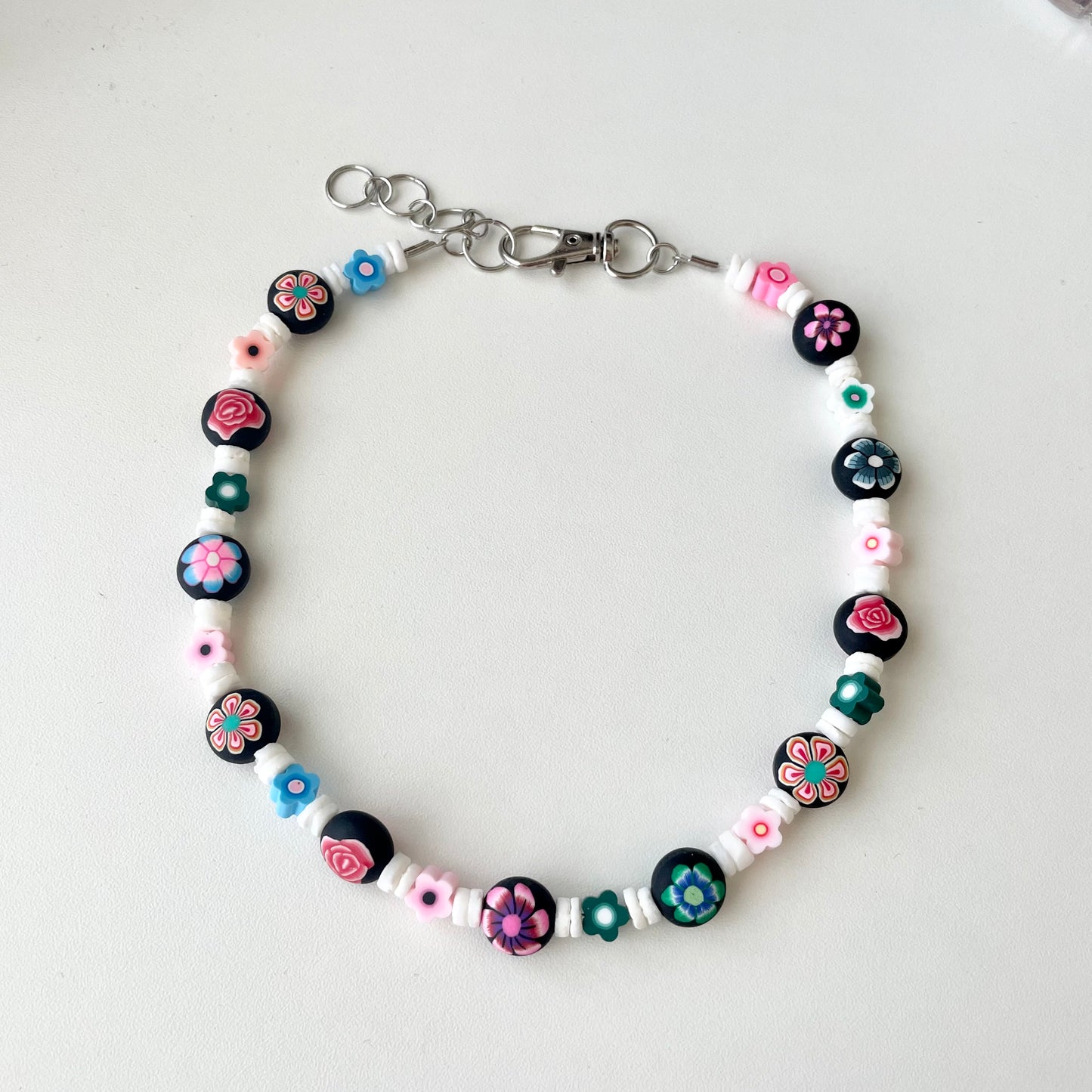 handmade beaded summer necklace
