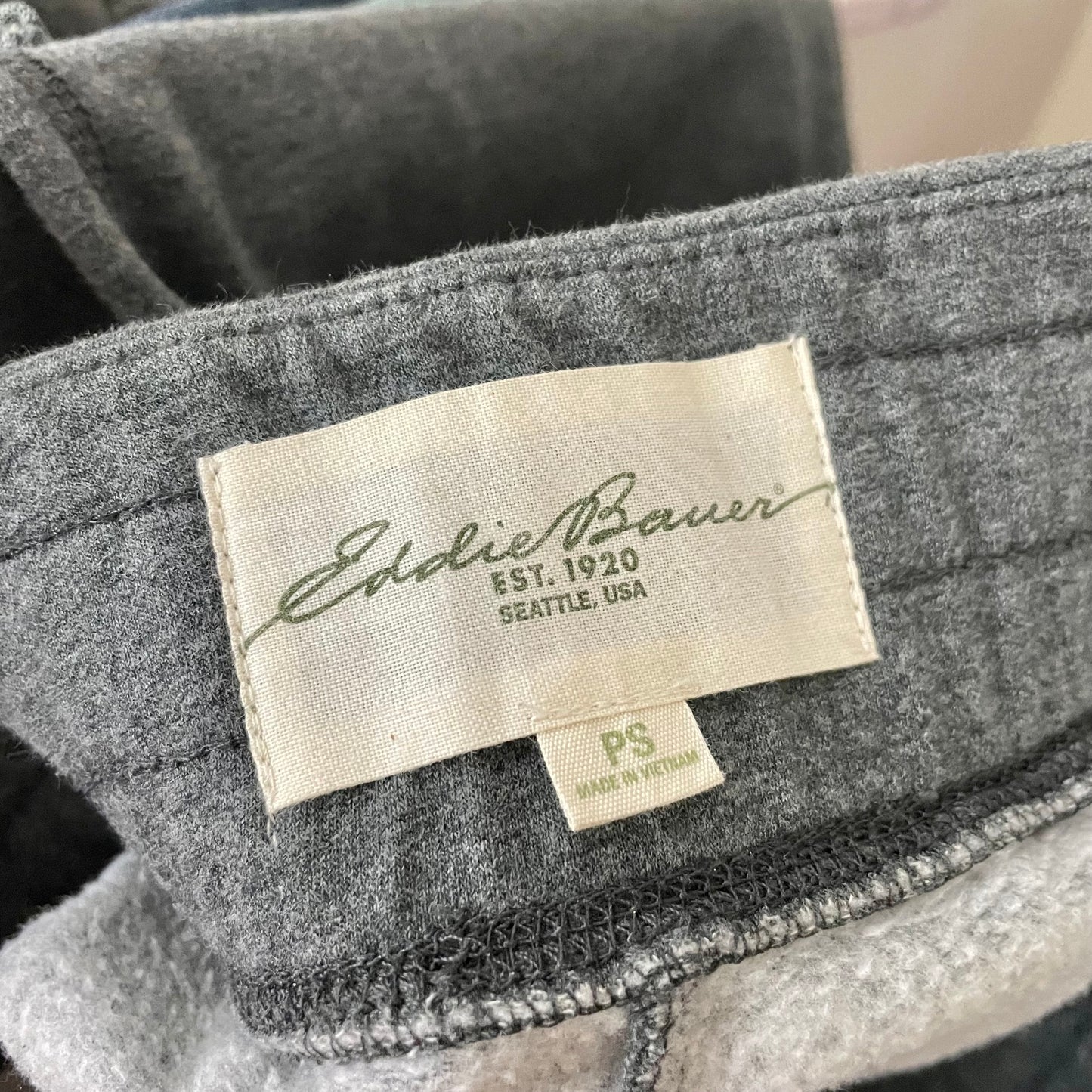 eddie bauer gray wide leg sweatpants S