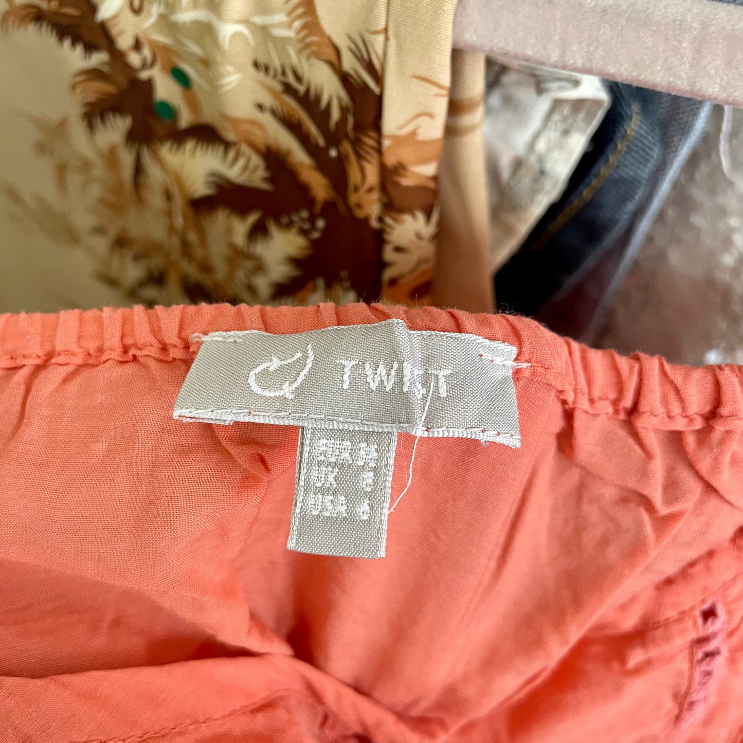 twist orange babydoll summer tank top 6