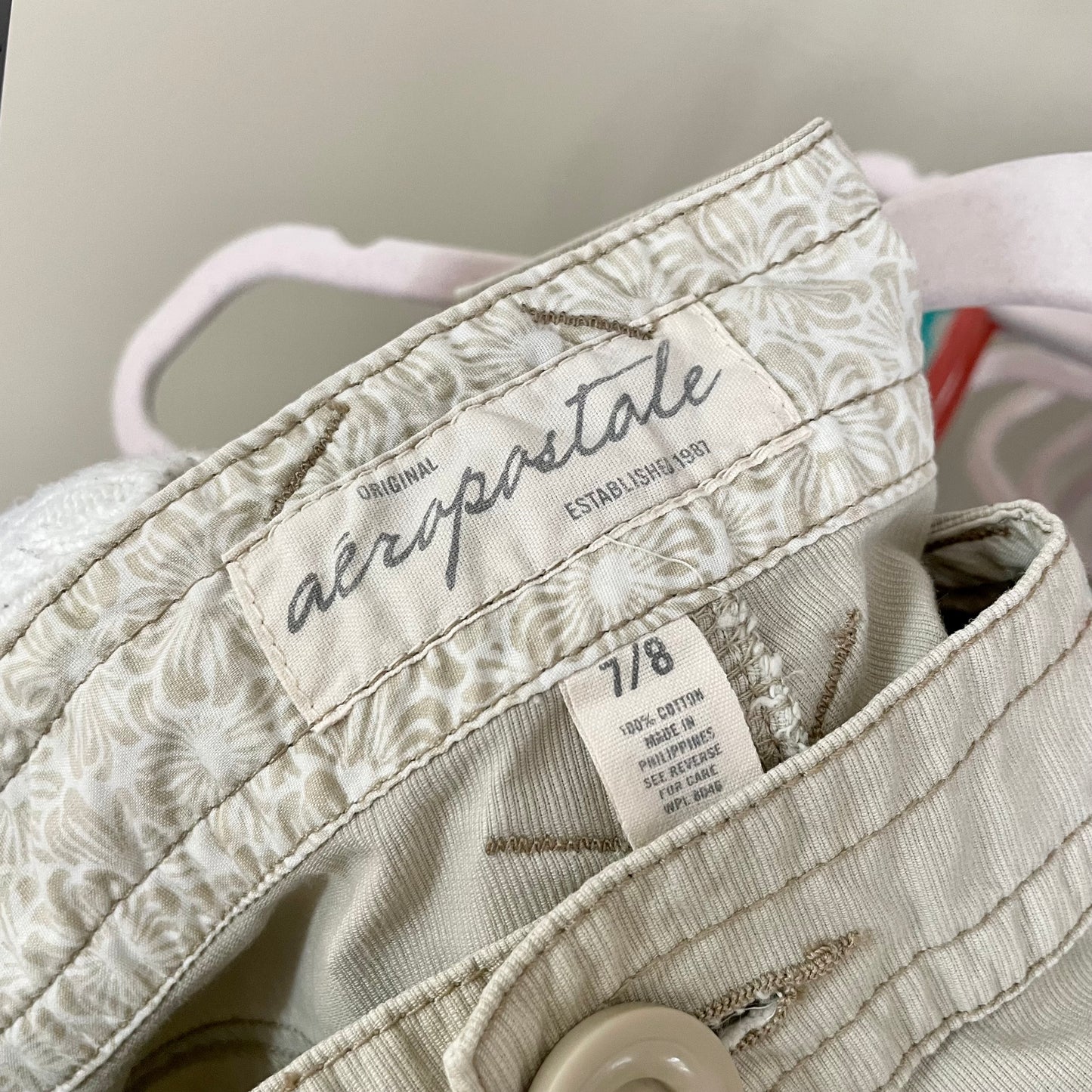 aeropostale utility micro mini shorts 7/8