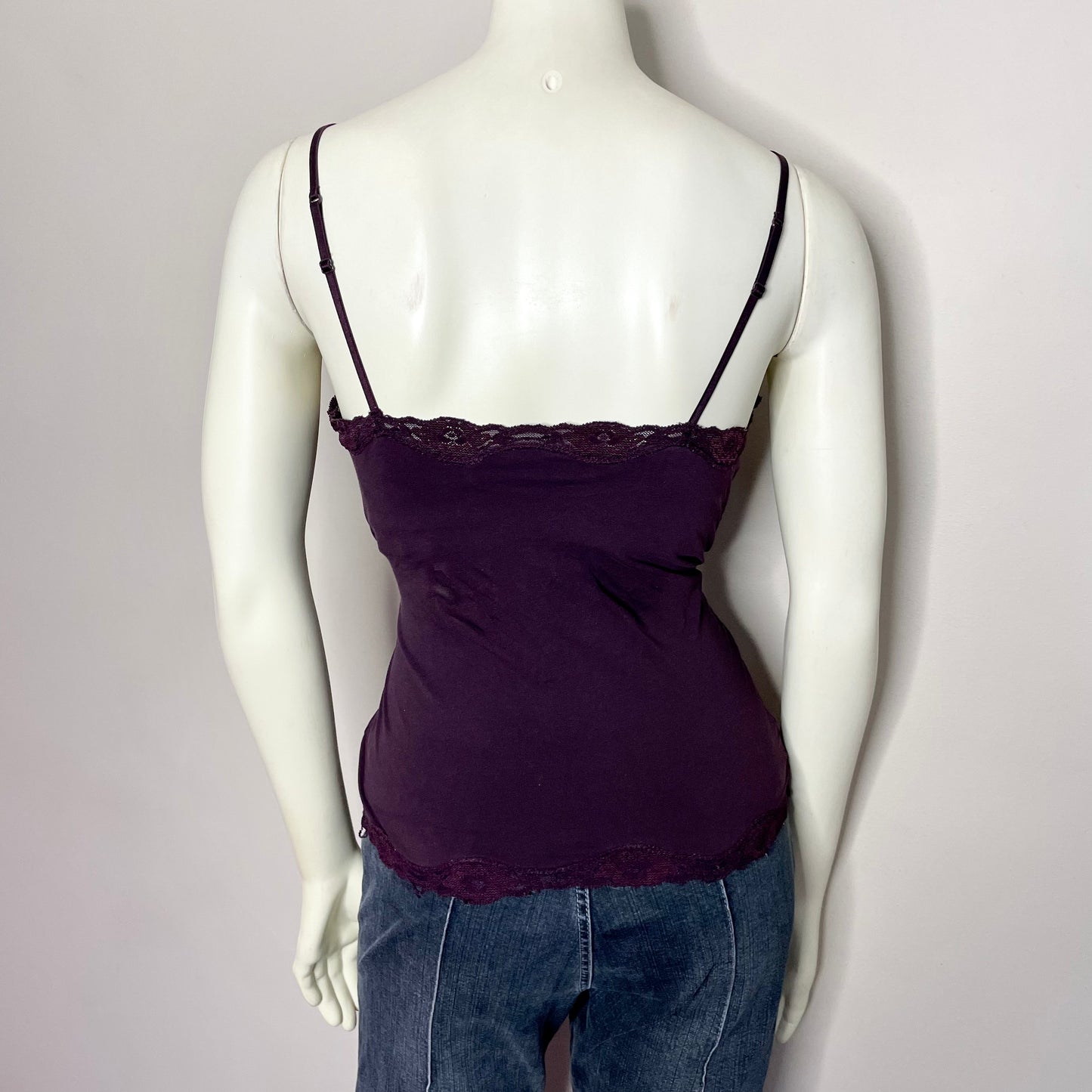 express lace trim cami top M