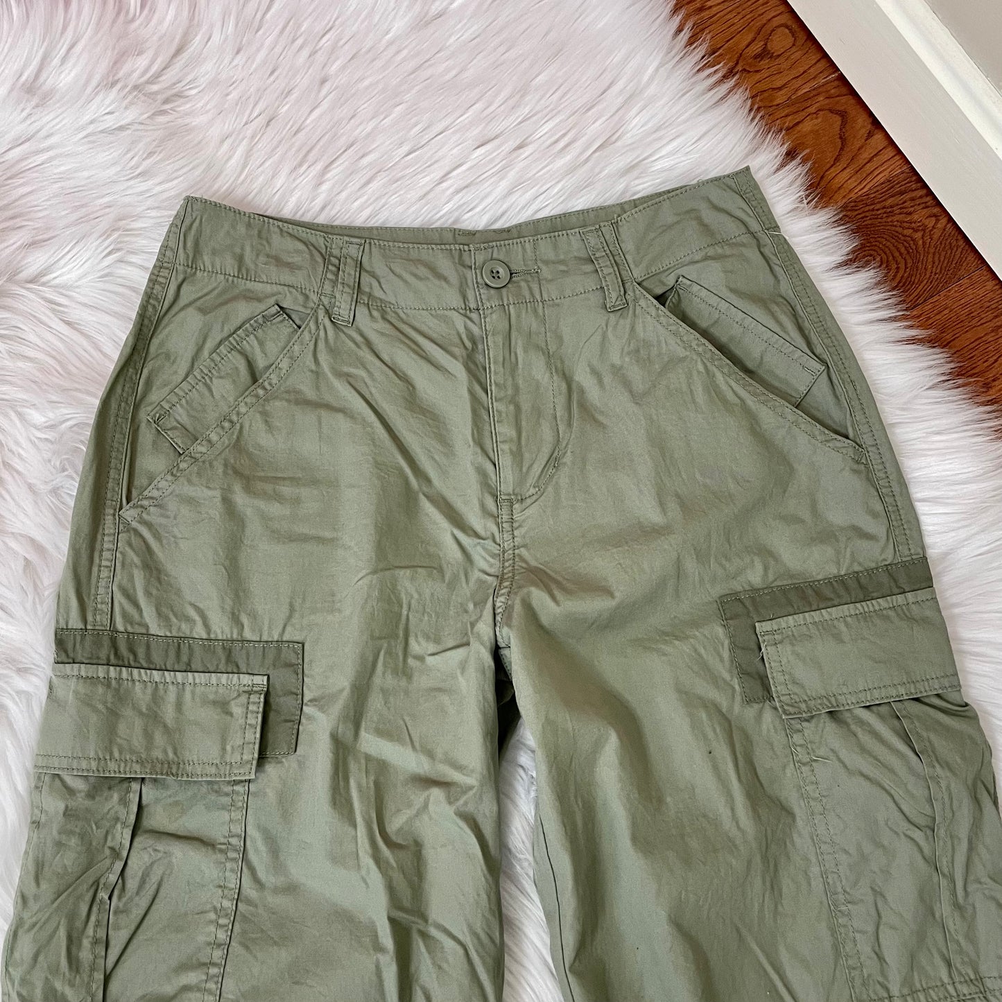 sincerely jules green cargo pants 1