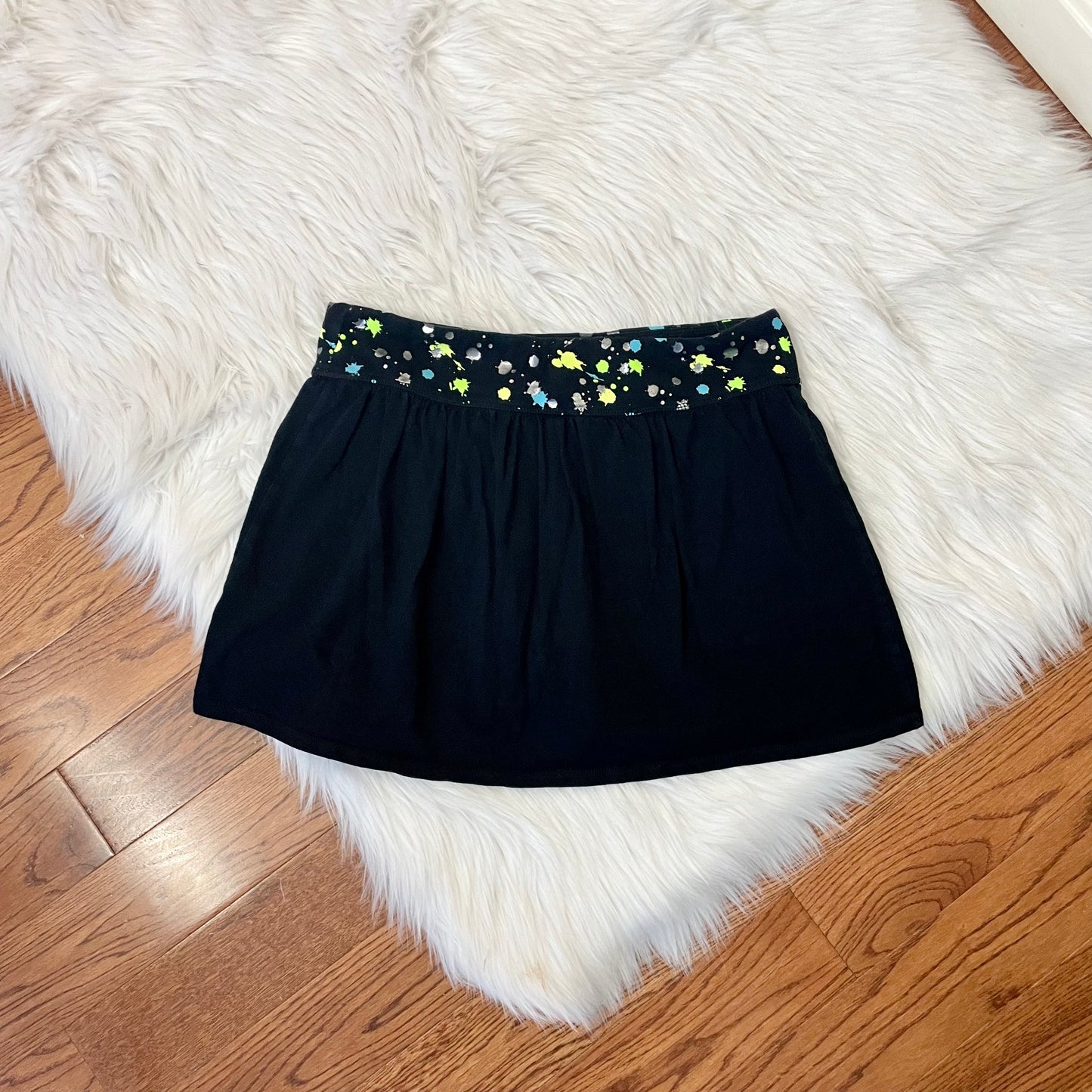 so black mini skort S