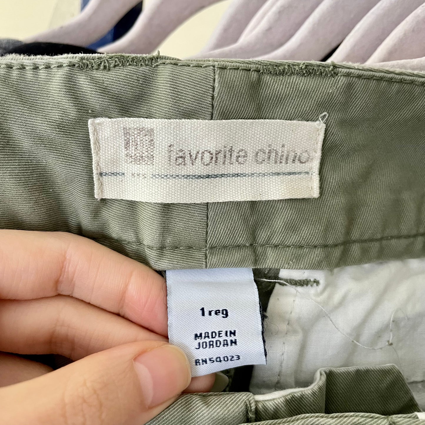 gap sage green flare trousers 1