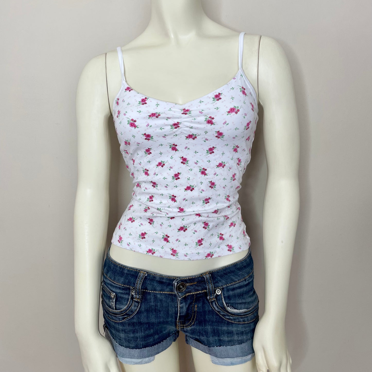 st john’s bay floral babydoll cami S