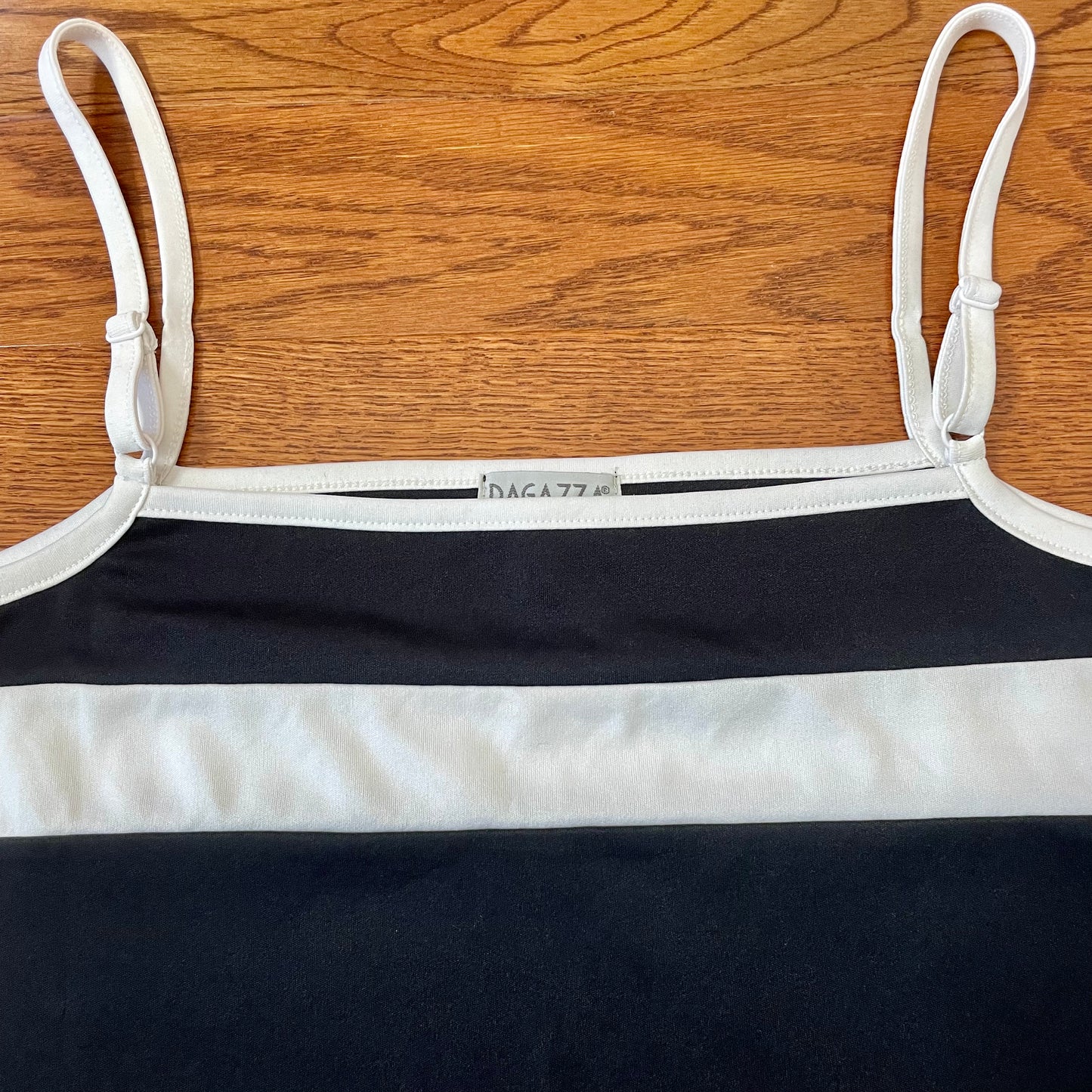 ragazza black sporty stripe cami M
