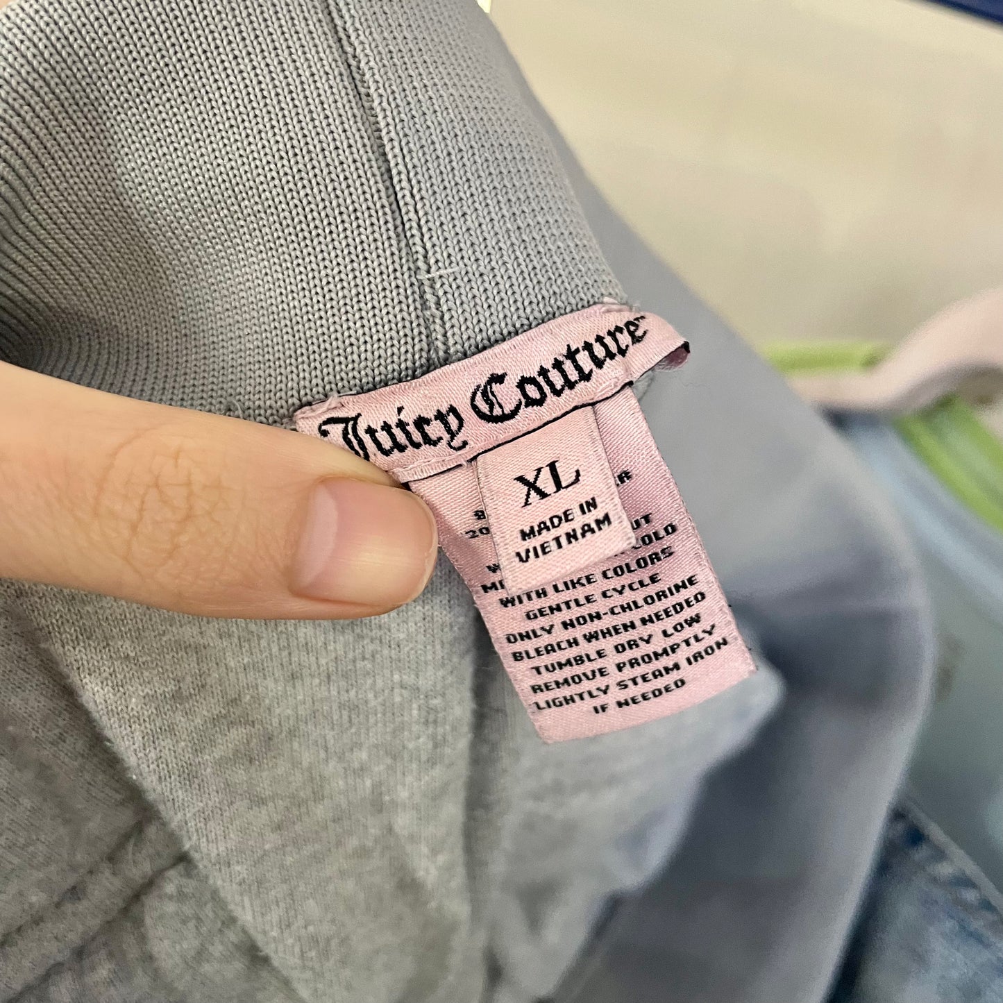 juicy couture gray flare track pants XL