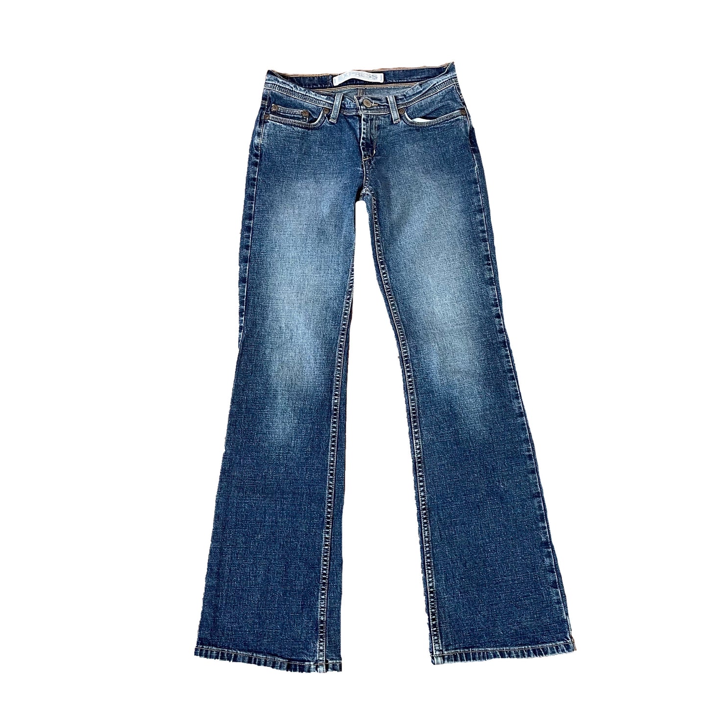 express boot cut dark wash jeans 1/2s