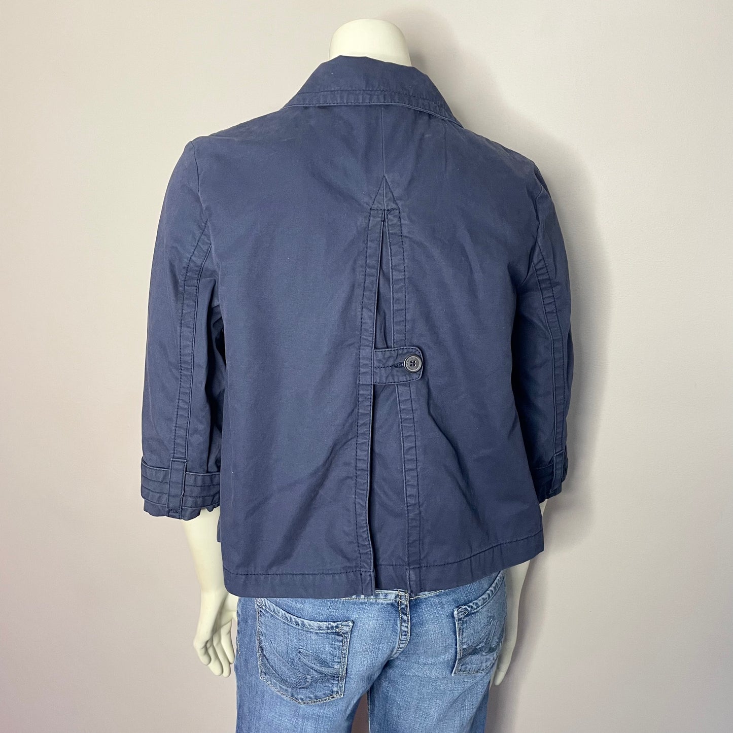 american eagle navy cape jacket S
