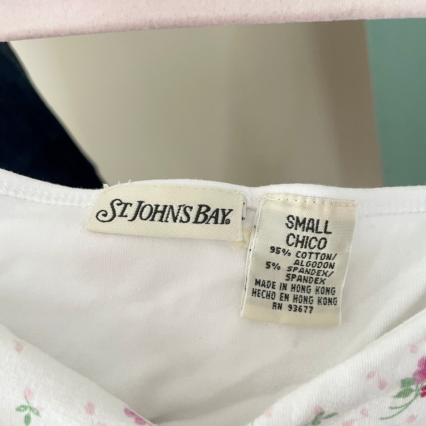 st john’s bay floral babydoll cami S