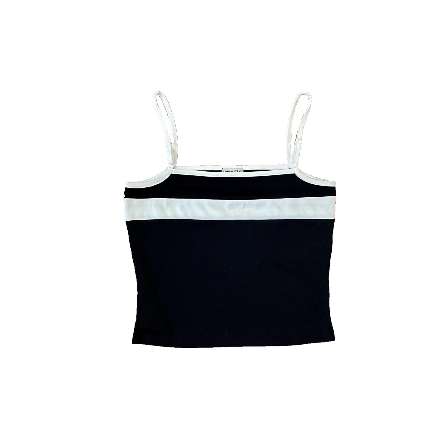 ragazza black sporty stripe cami M