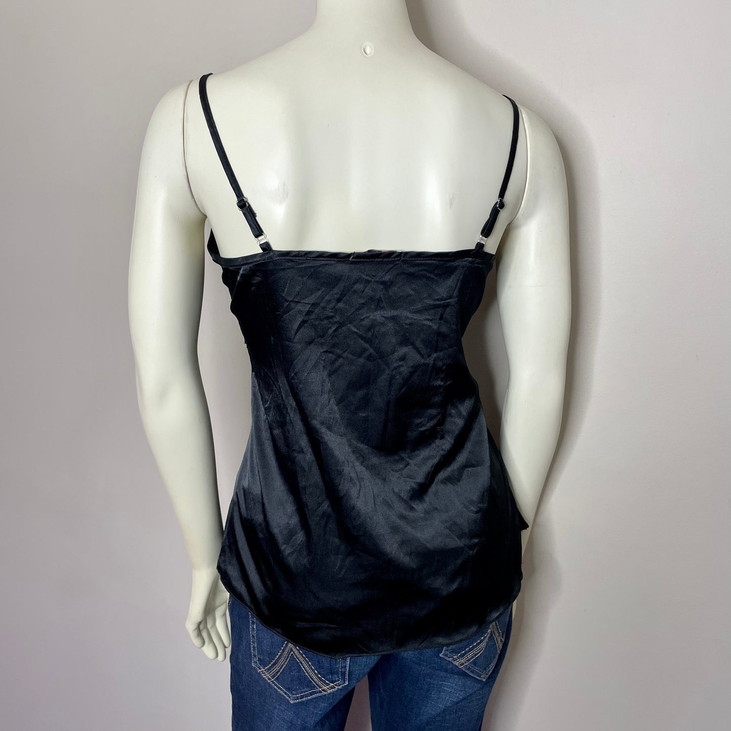 tricot black babydoll cami S