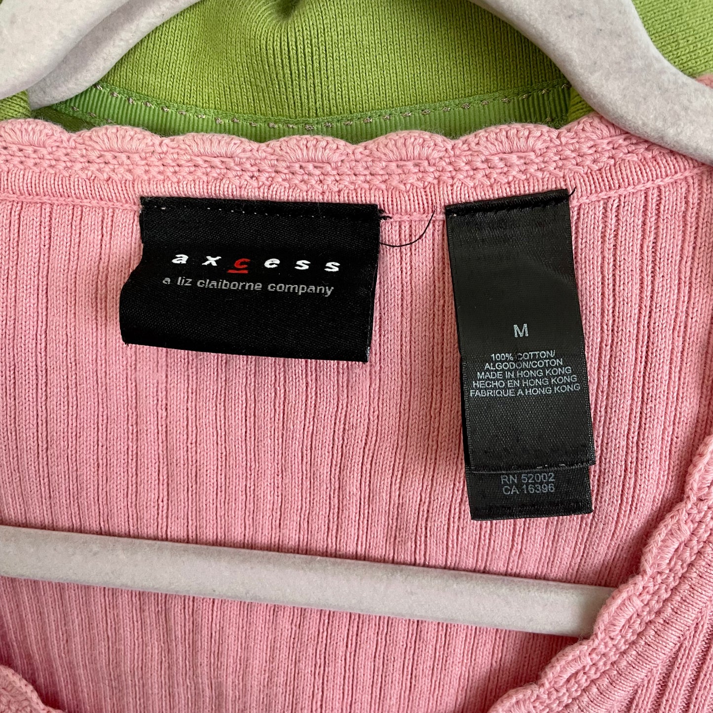 liz claiborne pink babydoll cardigan sweater M