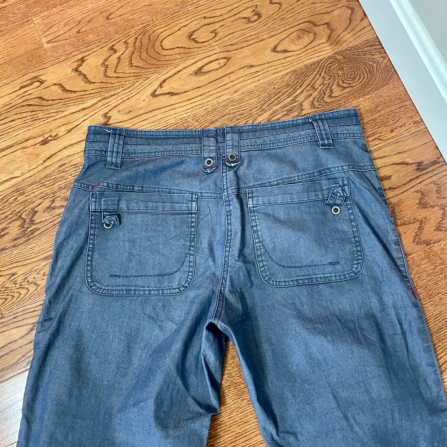 quechua navy blue zip off cargo pants 12