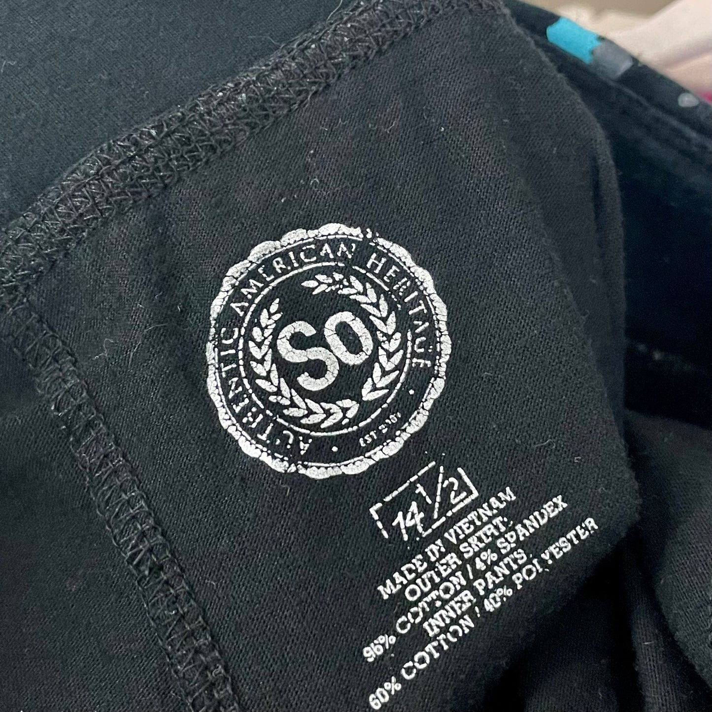 so black mini skort S