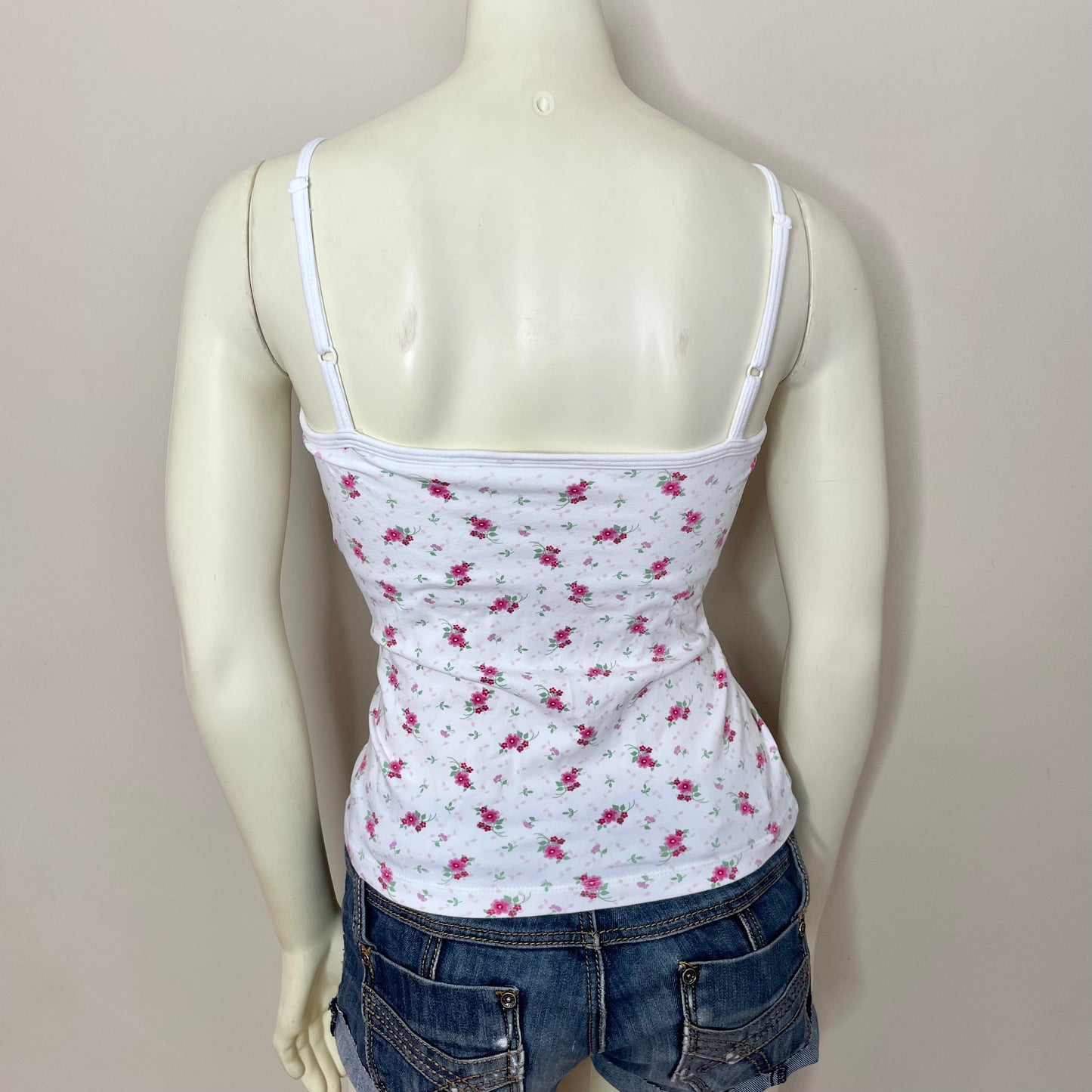st john’s bay floral babydoll cami S