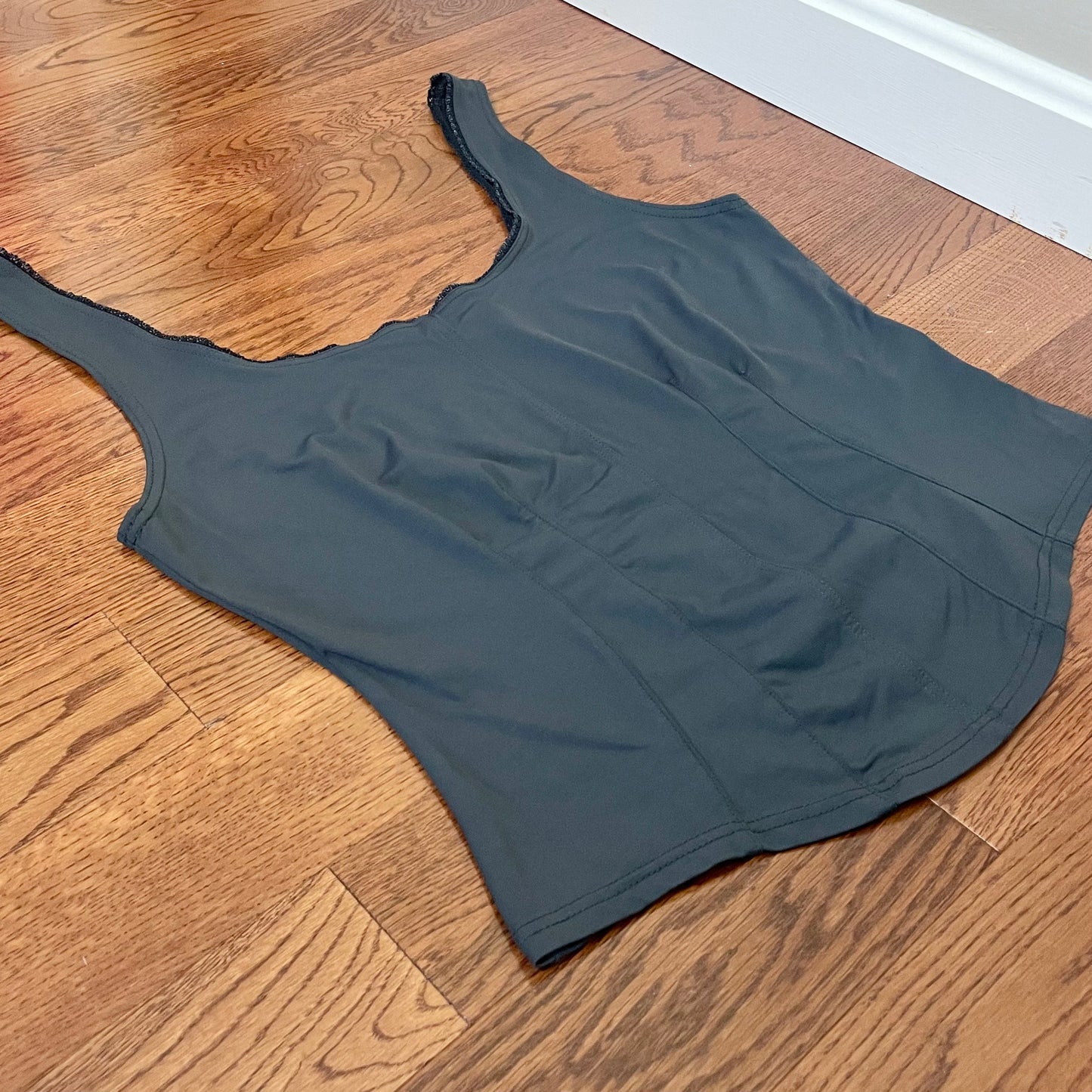 imitz gray corset tank top L