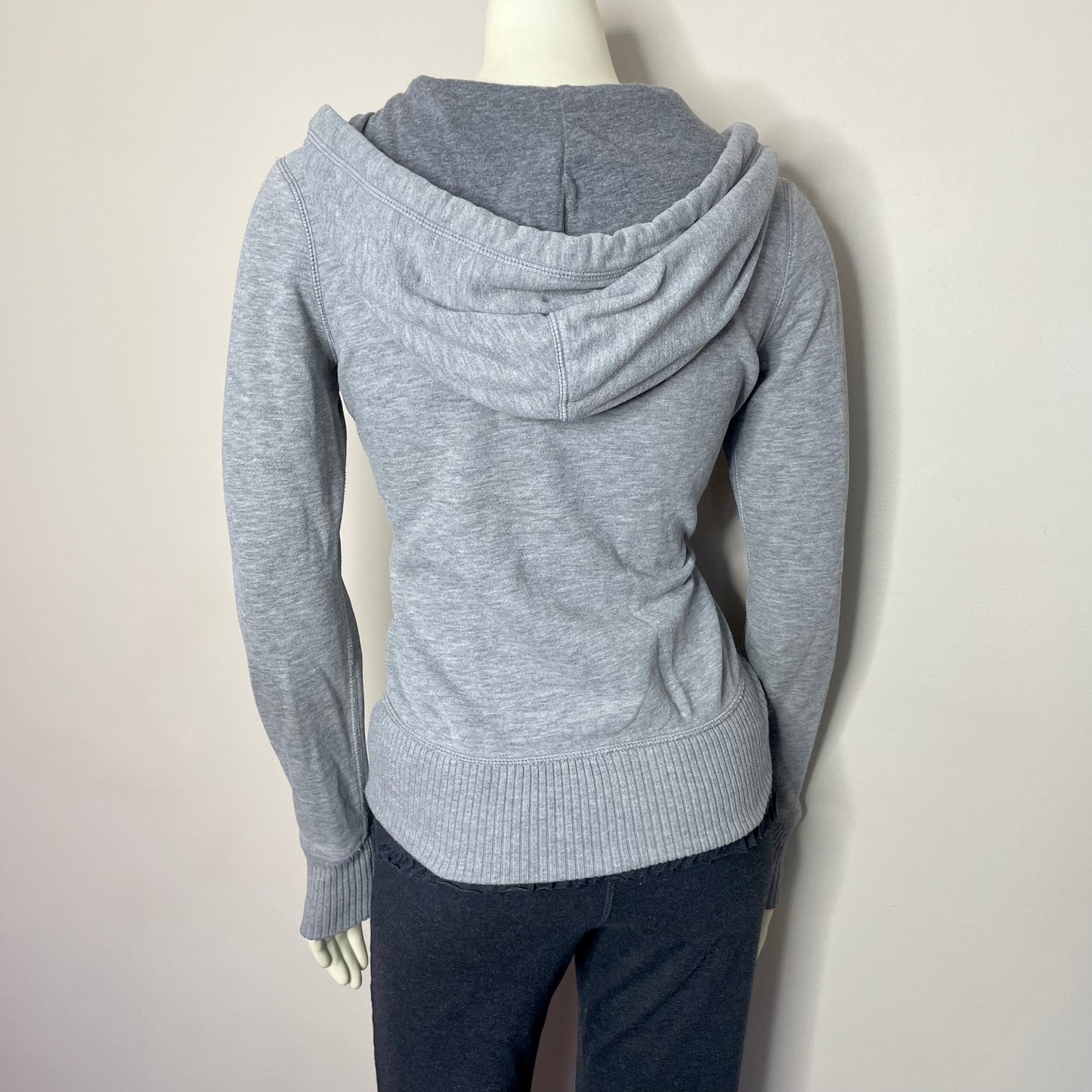american eagle gray zip hoodie XS