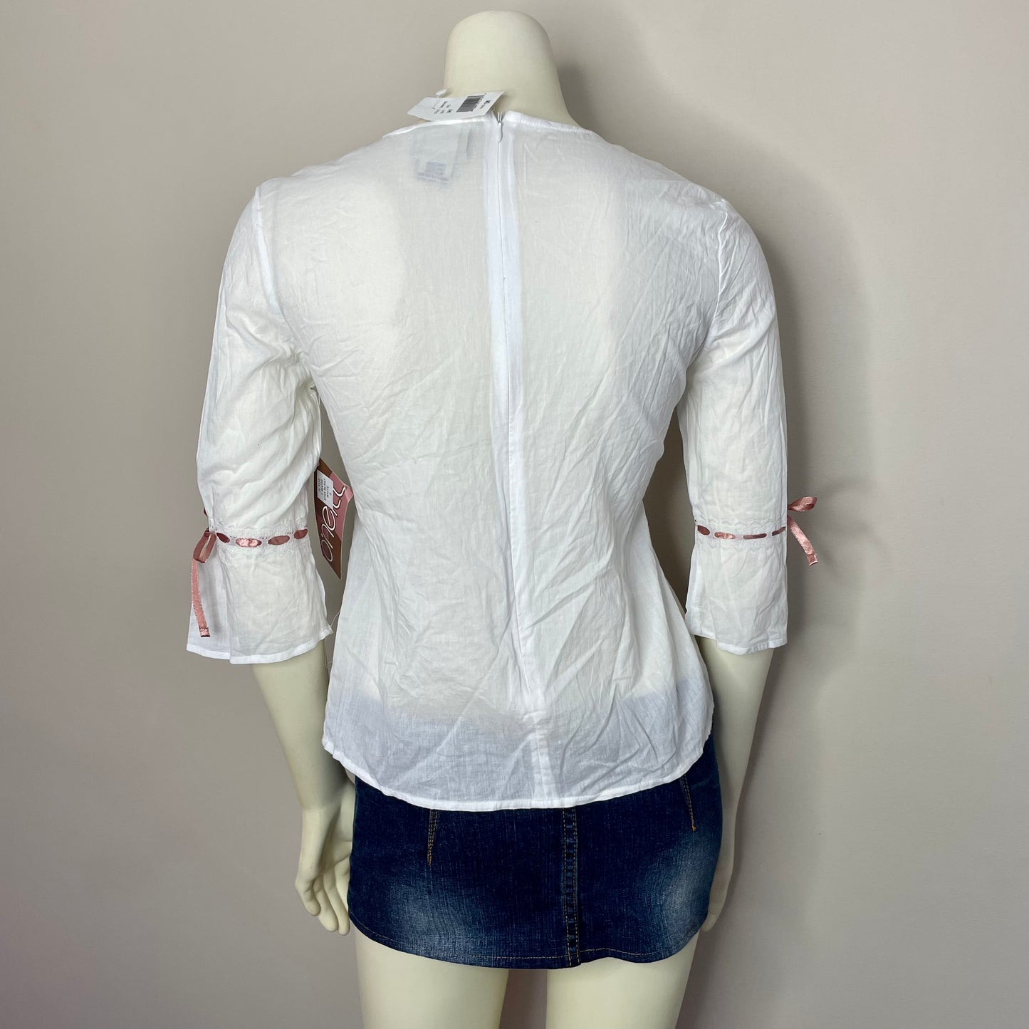 o’neill embroidered babydoll blouse S