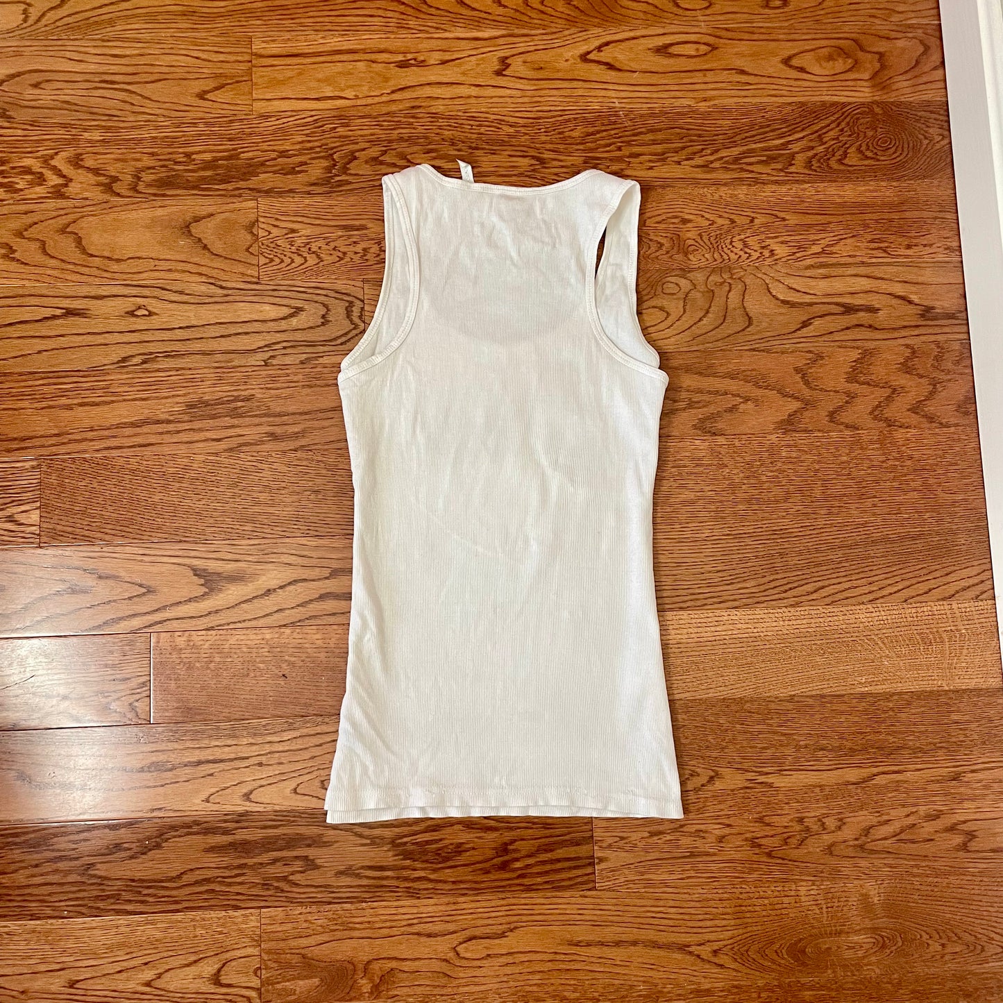 guess white rhinestone tank M
