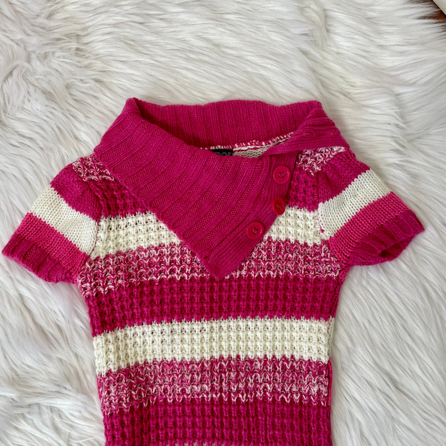 chillipop pink stripe sweater XXS