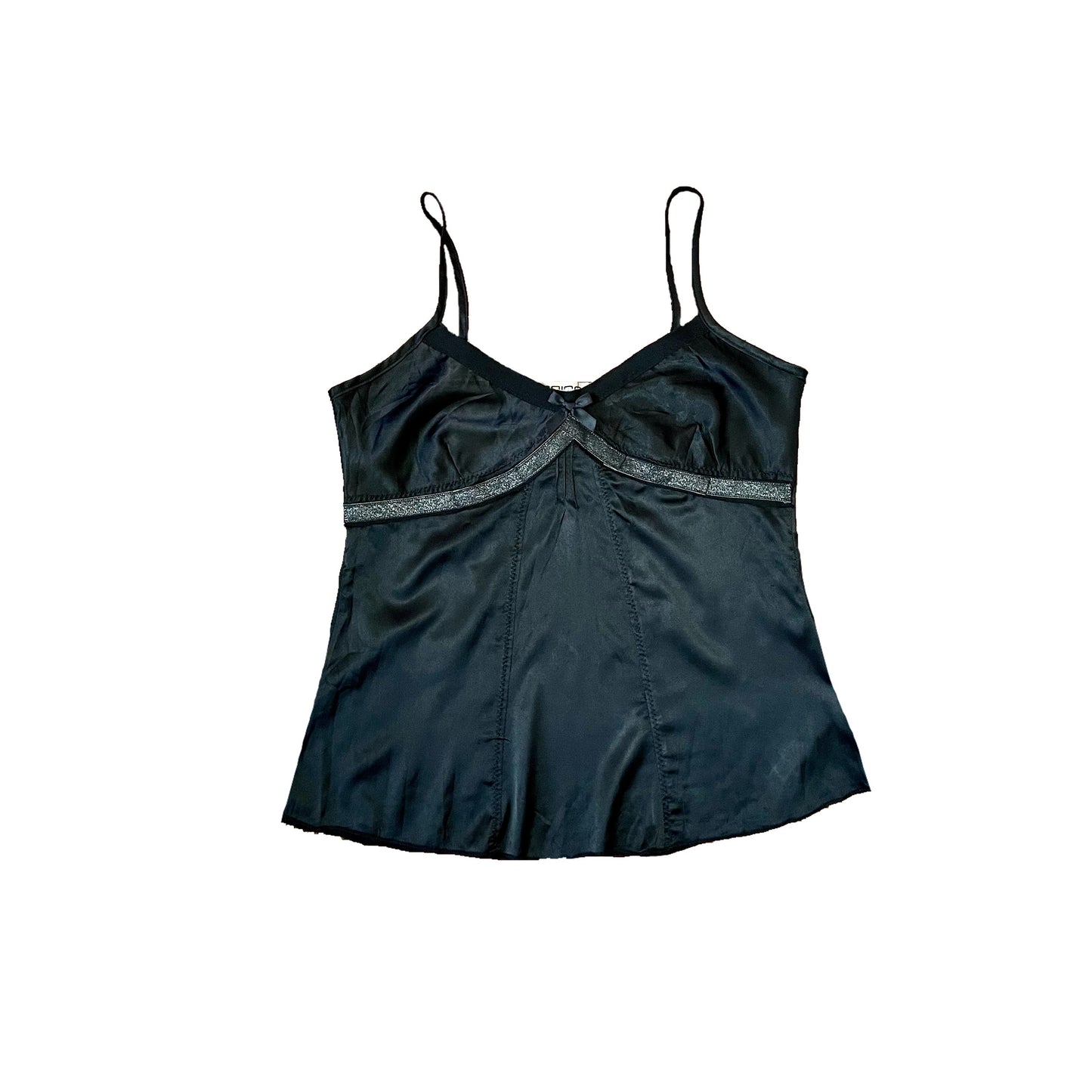 tricot black babydoll cami S