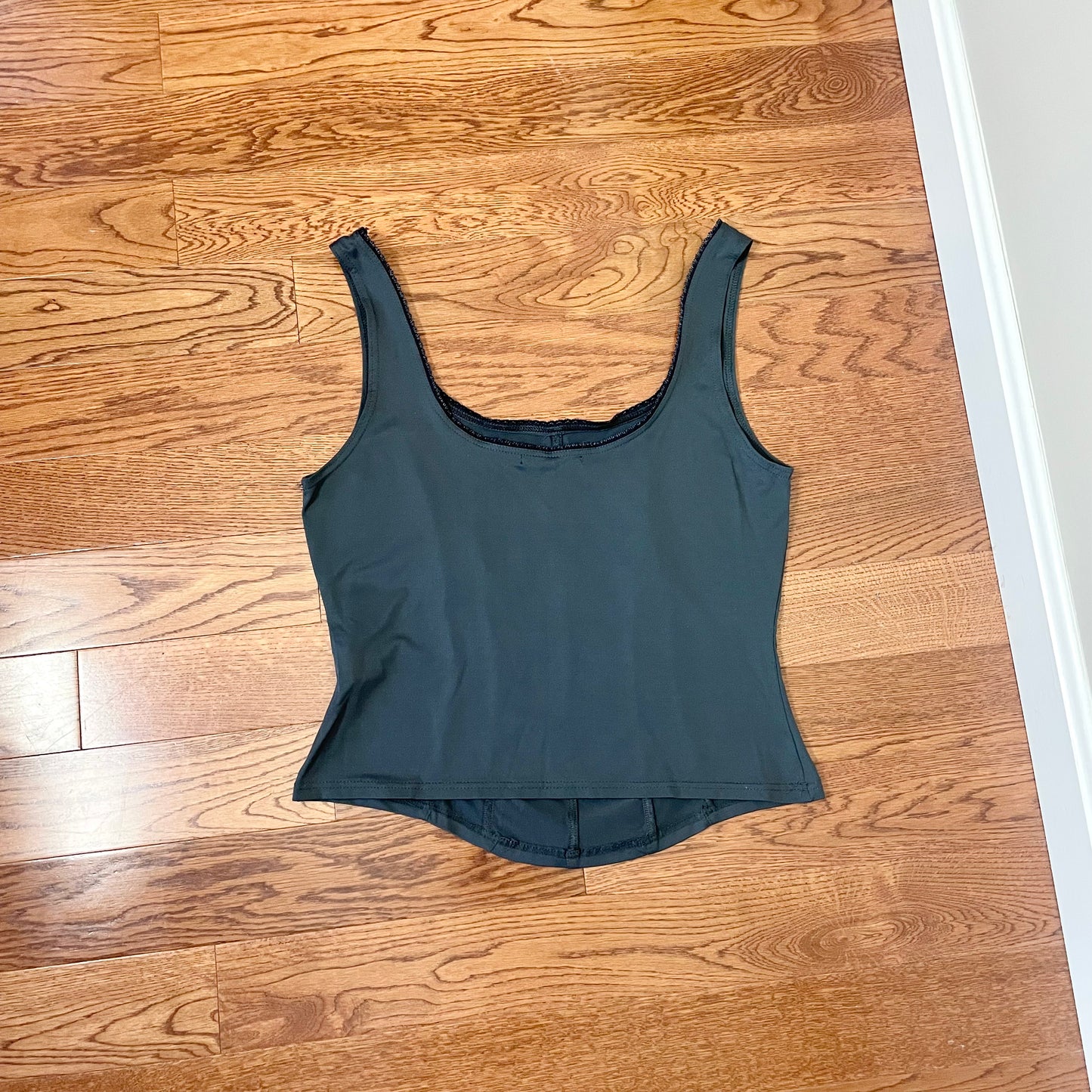 imitz gray corset tank top L