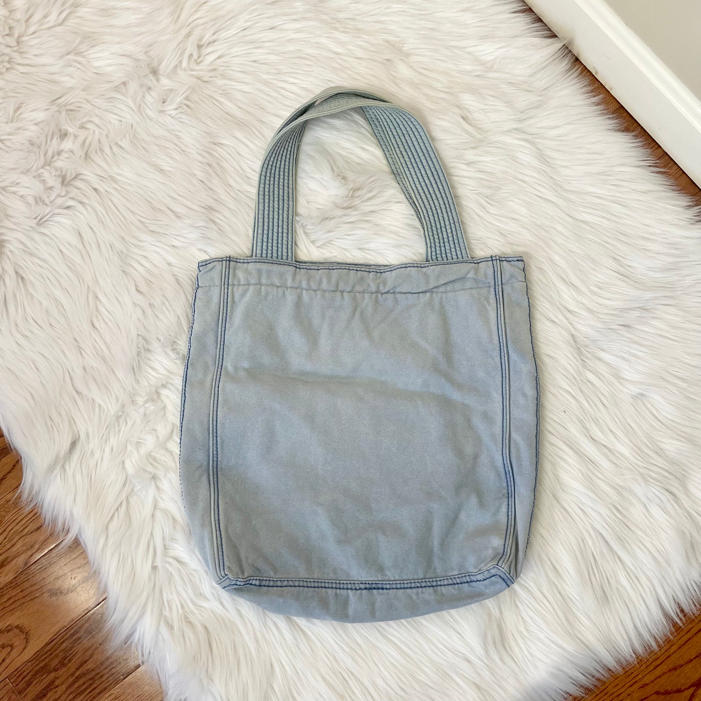 abercrombie blue large tote bag