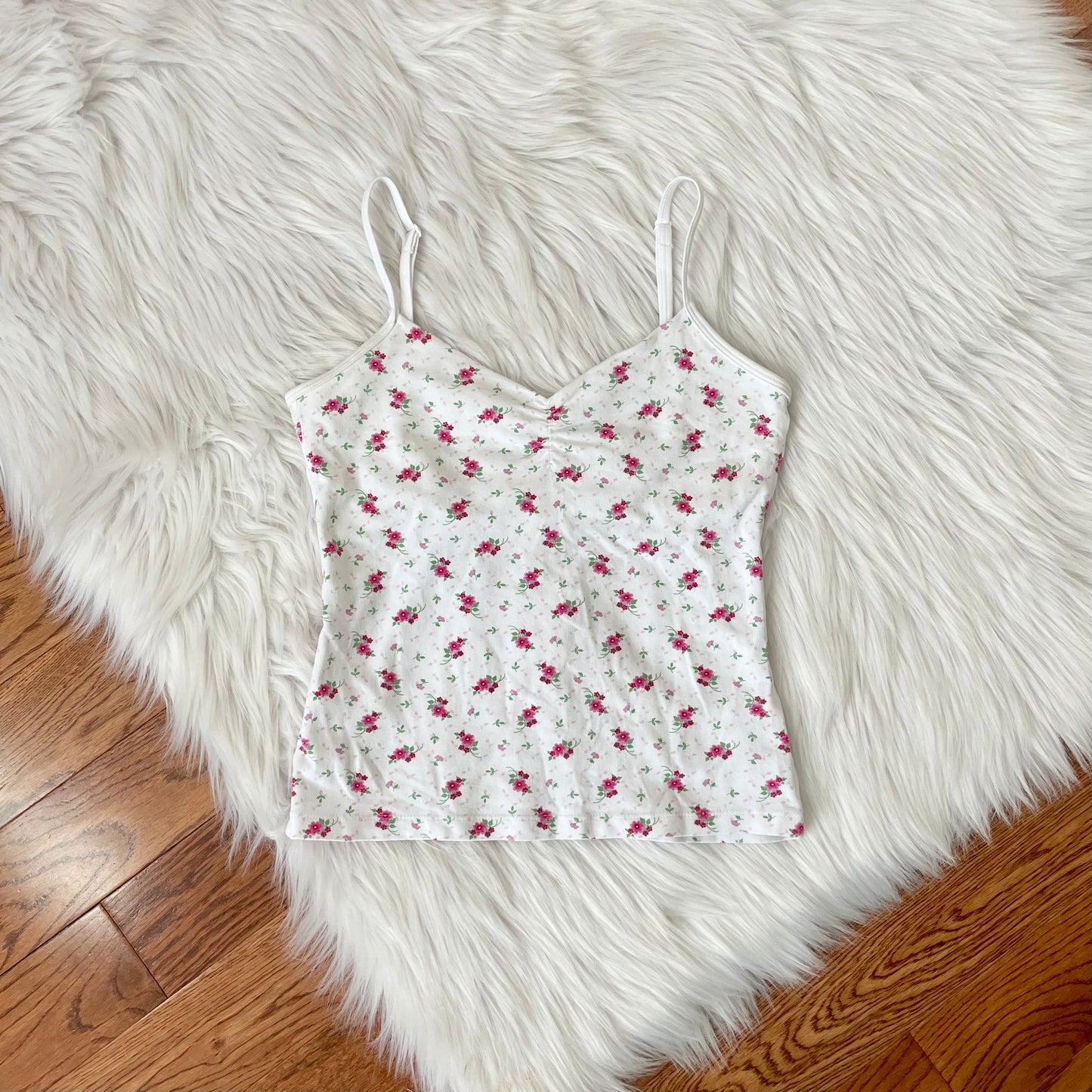 st john’s bay floral babydoll cami S