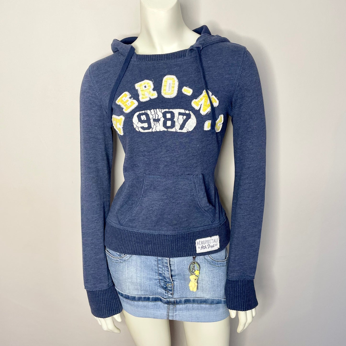 aeropostale navy sporty hoodie XS