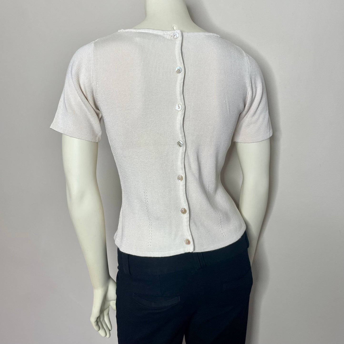 principles sweater knit bow top S