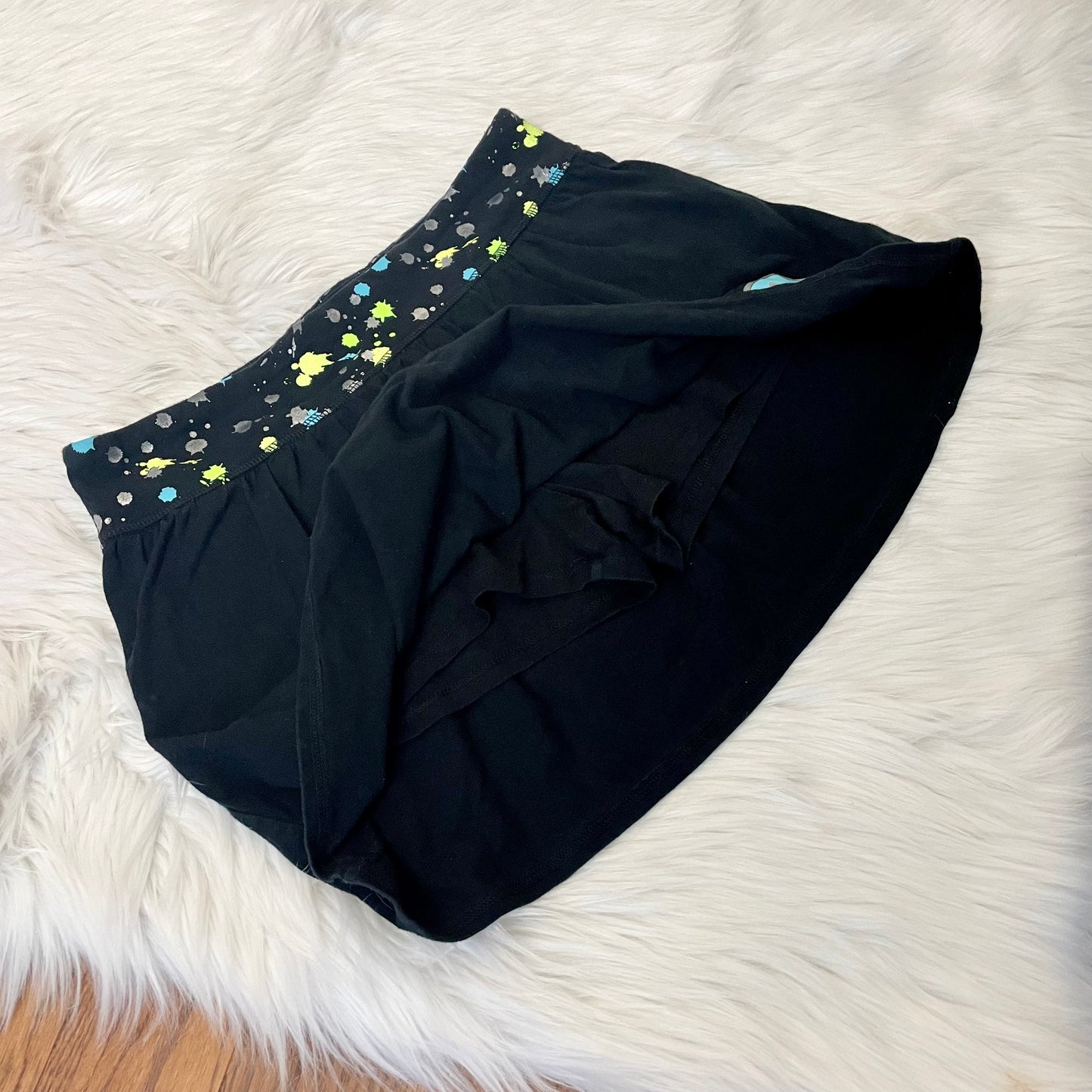 so black mini skort S