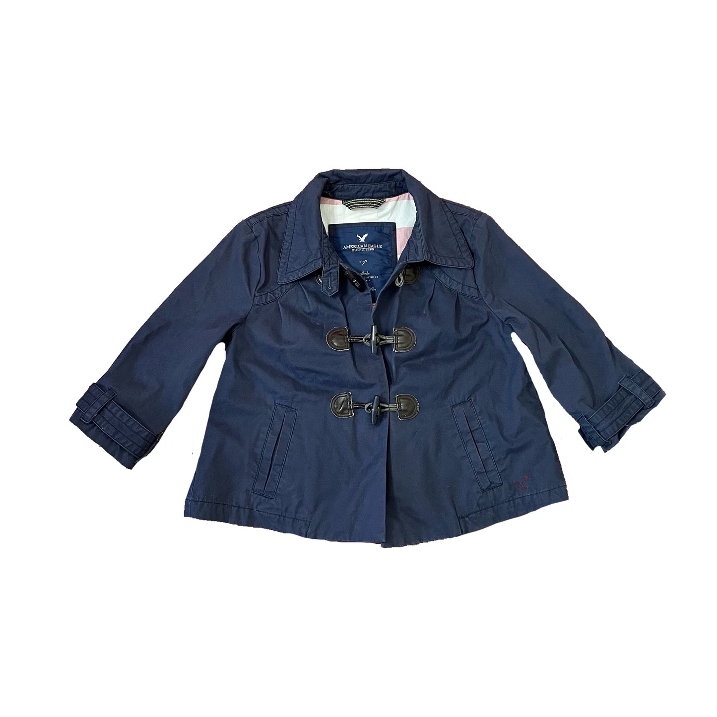 american eagle navy cape jacket S