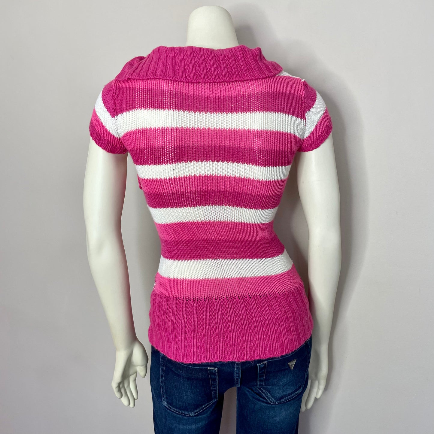 chillipop pink stripe sweater XXS