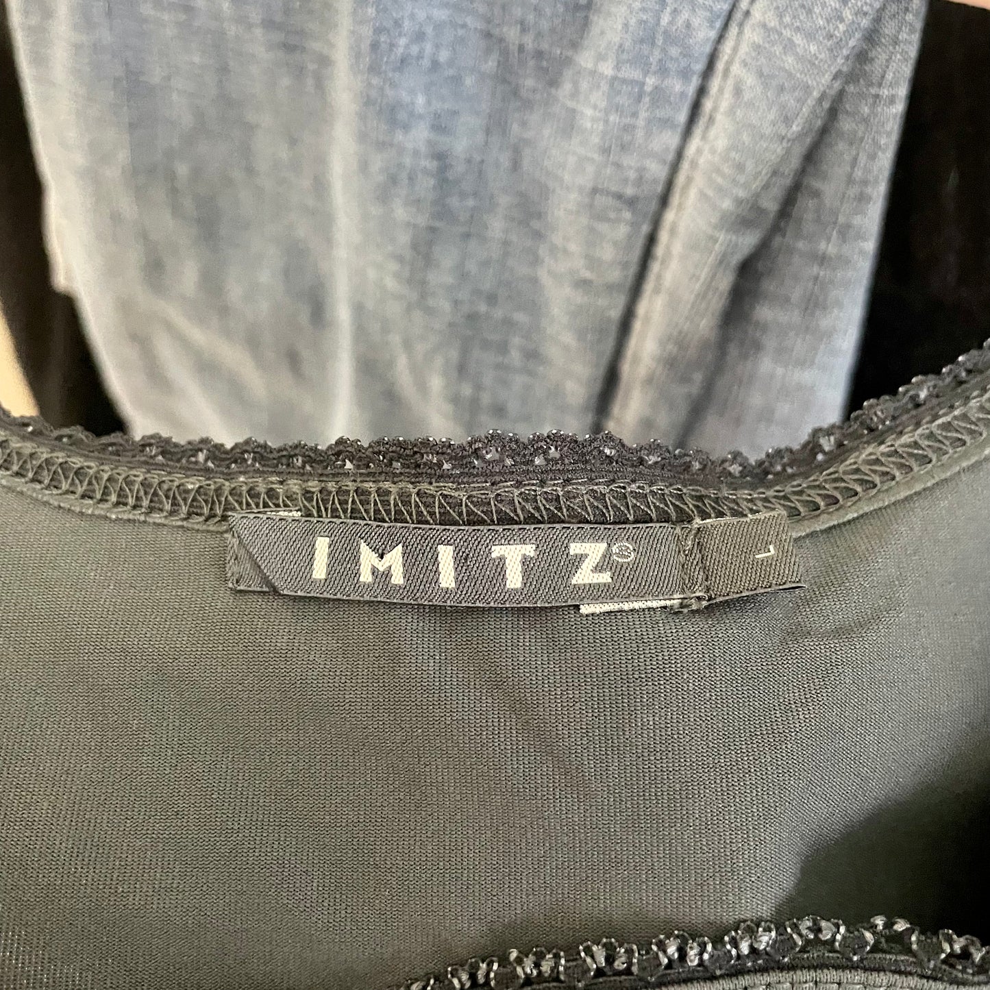 imitz gray corset tank top L