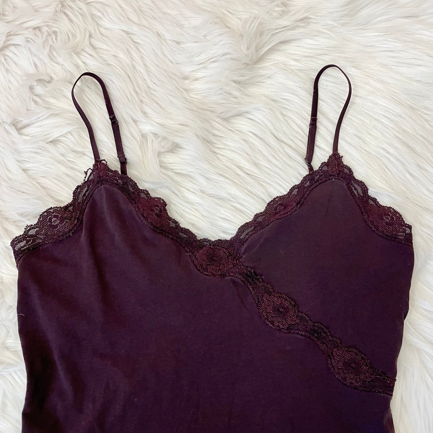 express lace trim cami top M