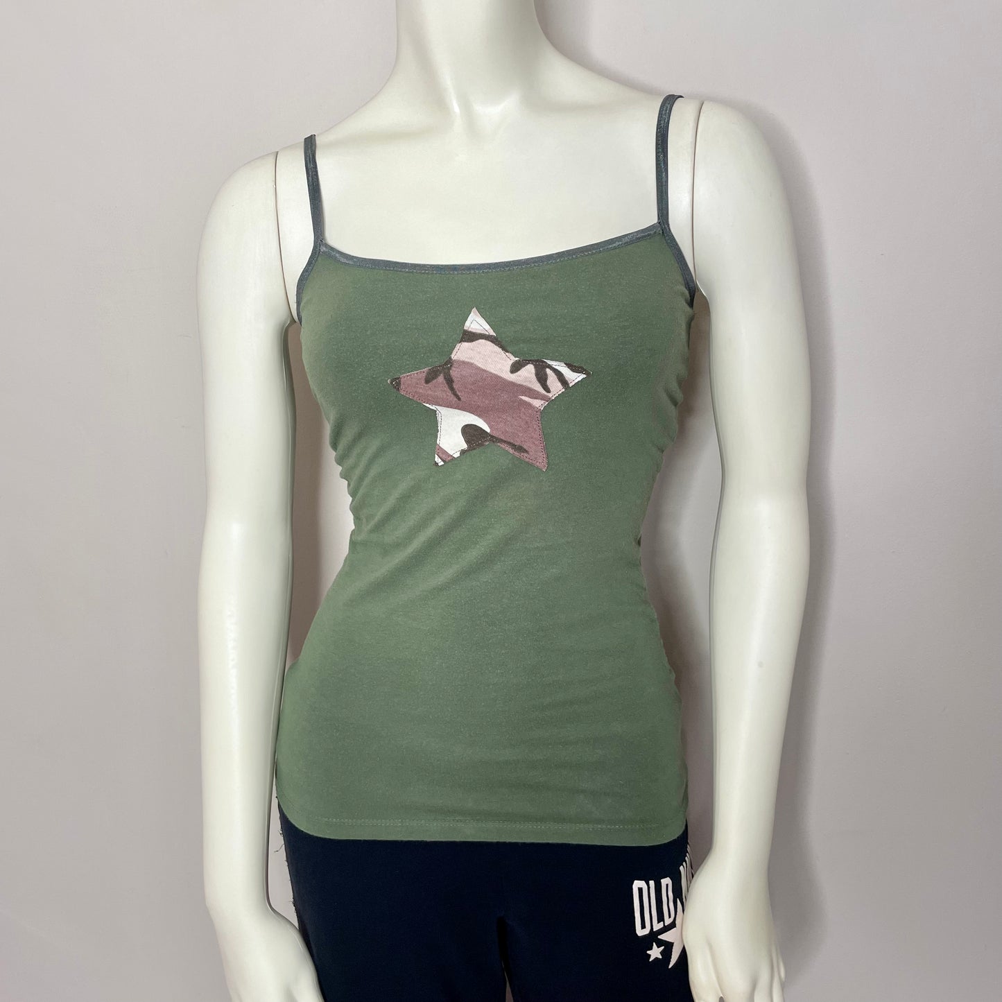 so green camo cami top XS