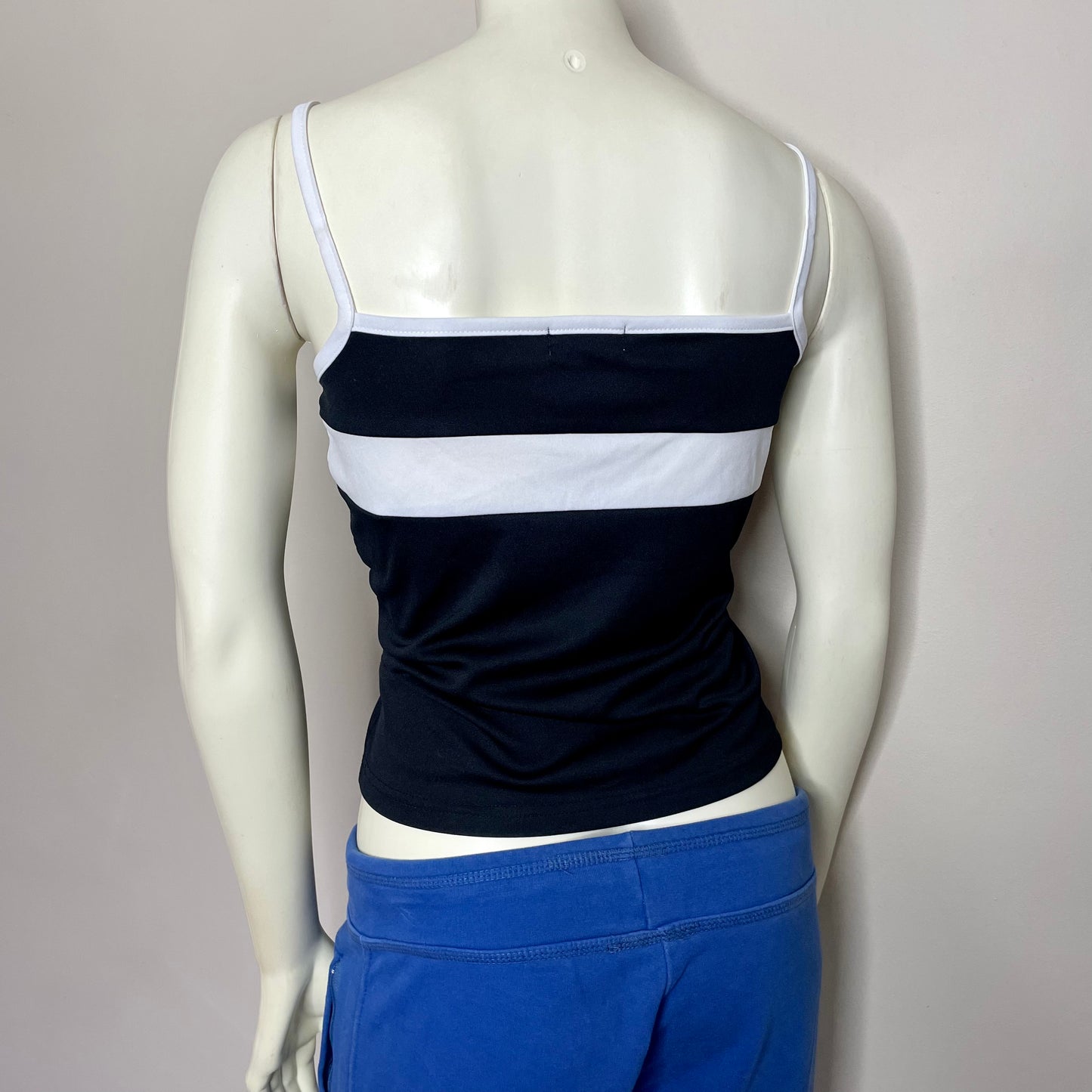 ragazza black sporty stripe cami M