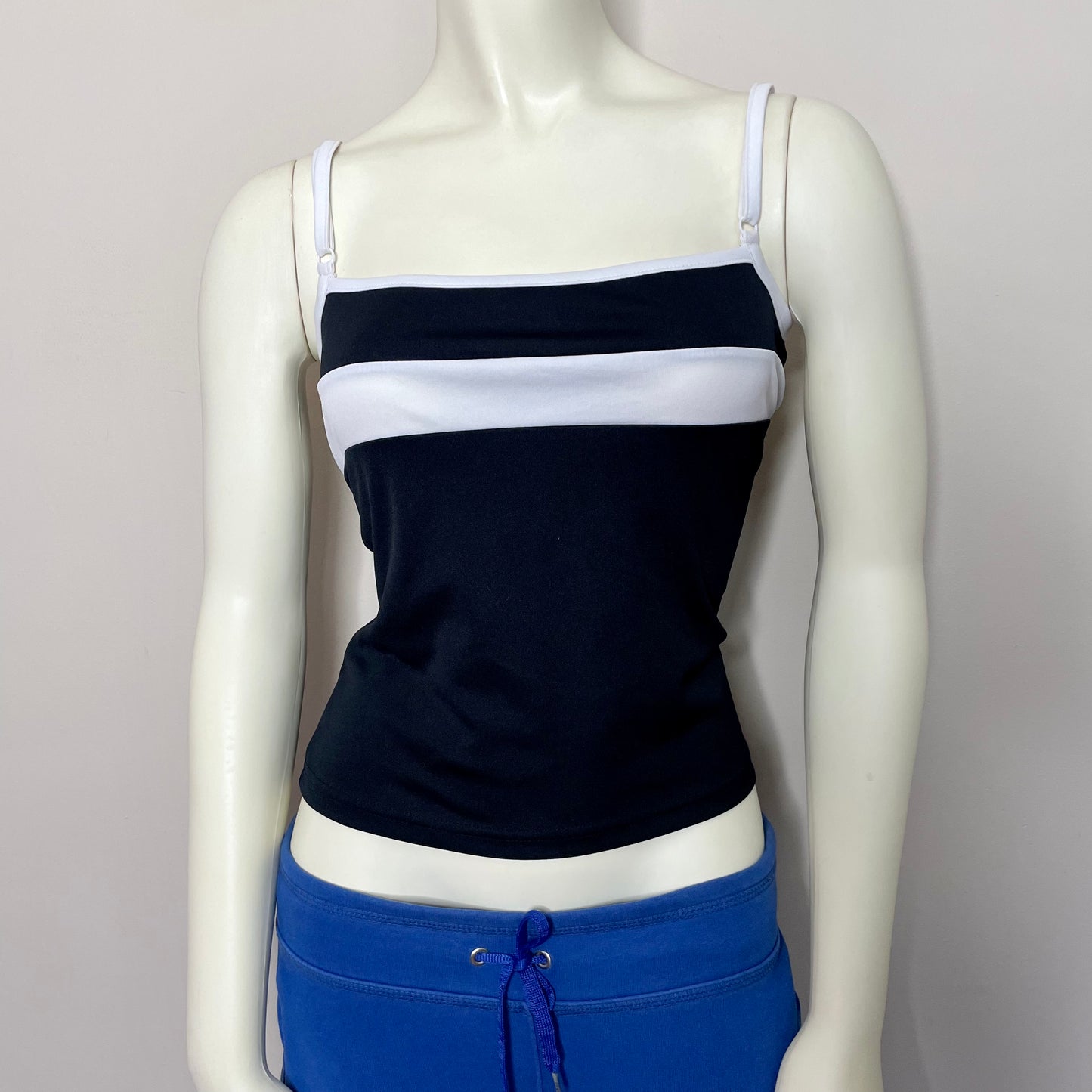 ragazza black sporty stripe cami M